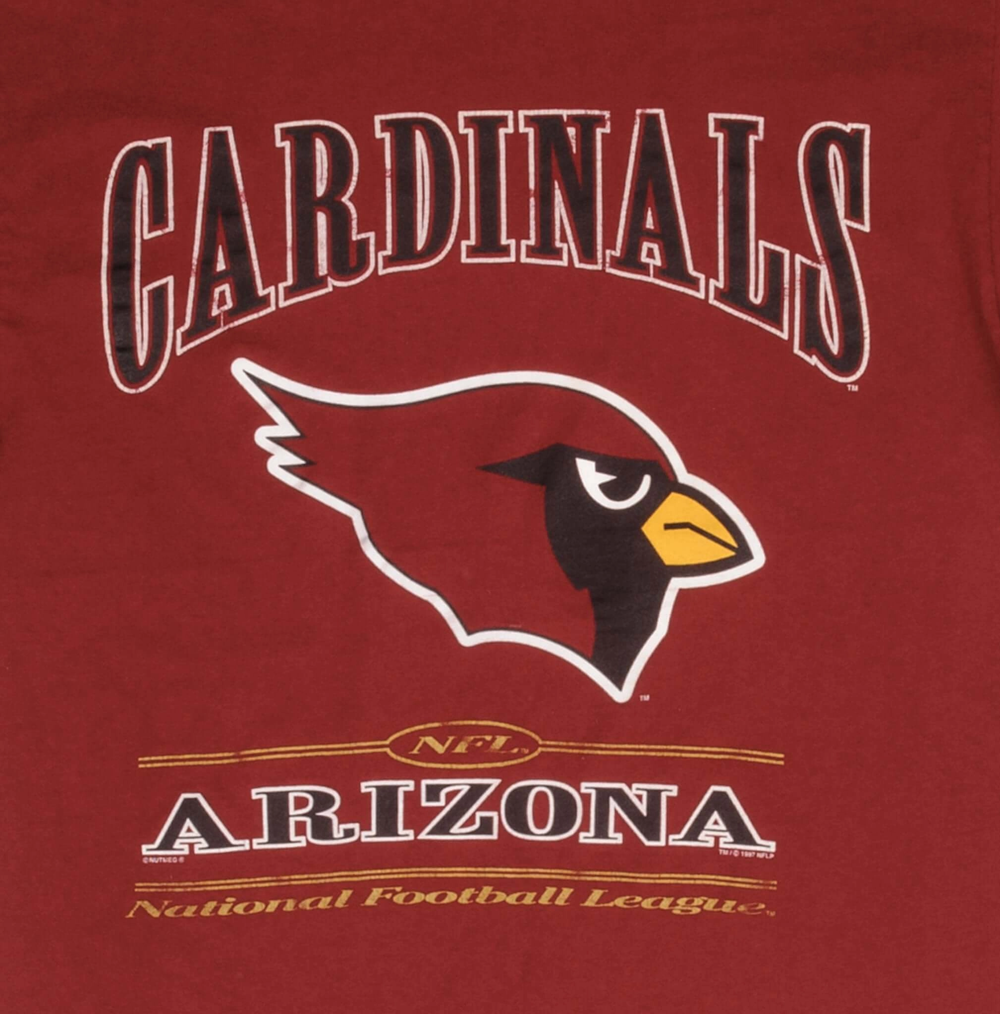 VINTAGE NFL ARIZONA CARDINALS 1997 RED TEE SHIRT SIZE LARGE
