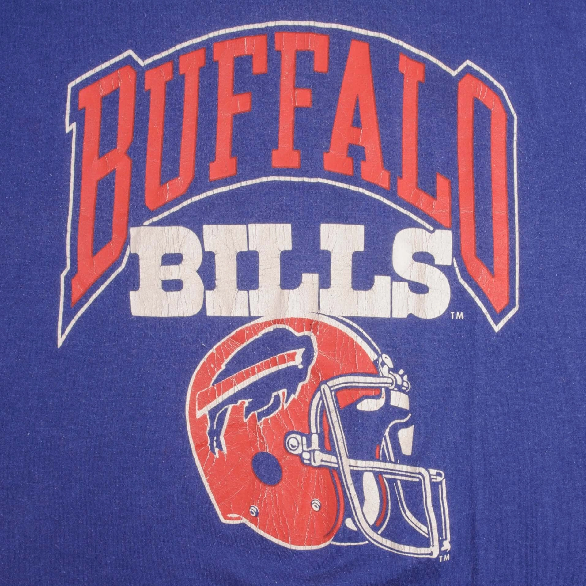 VINTAGE NFL BUFFALO BILLS 1980S CHAMPION TEE SHIRT SIZE MEDIUM MADE IN USA