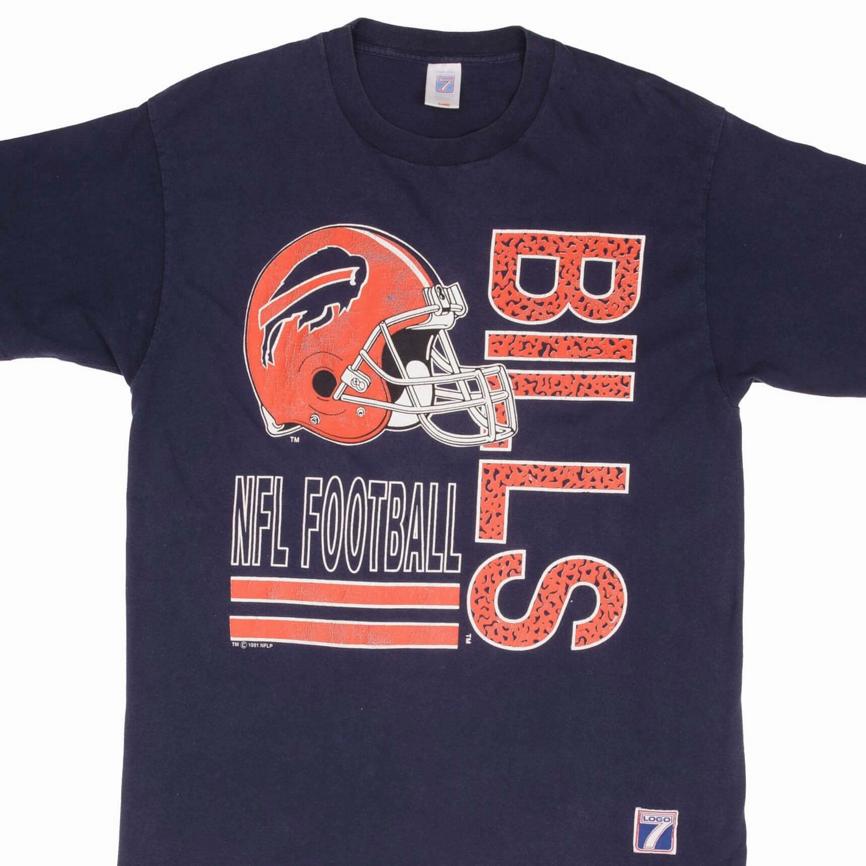 VINTAGE NFL BUFFALO BILLS 1991 TEE SHIRT SIZE LARGE MADE IN USA