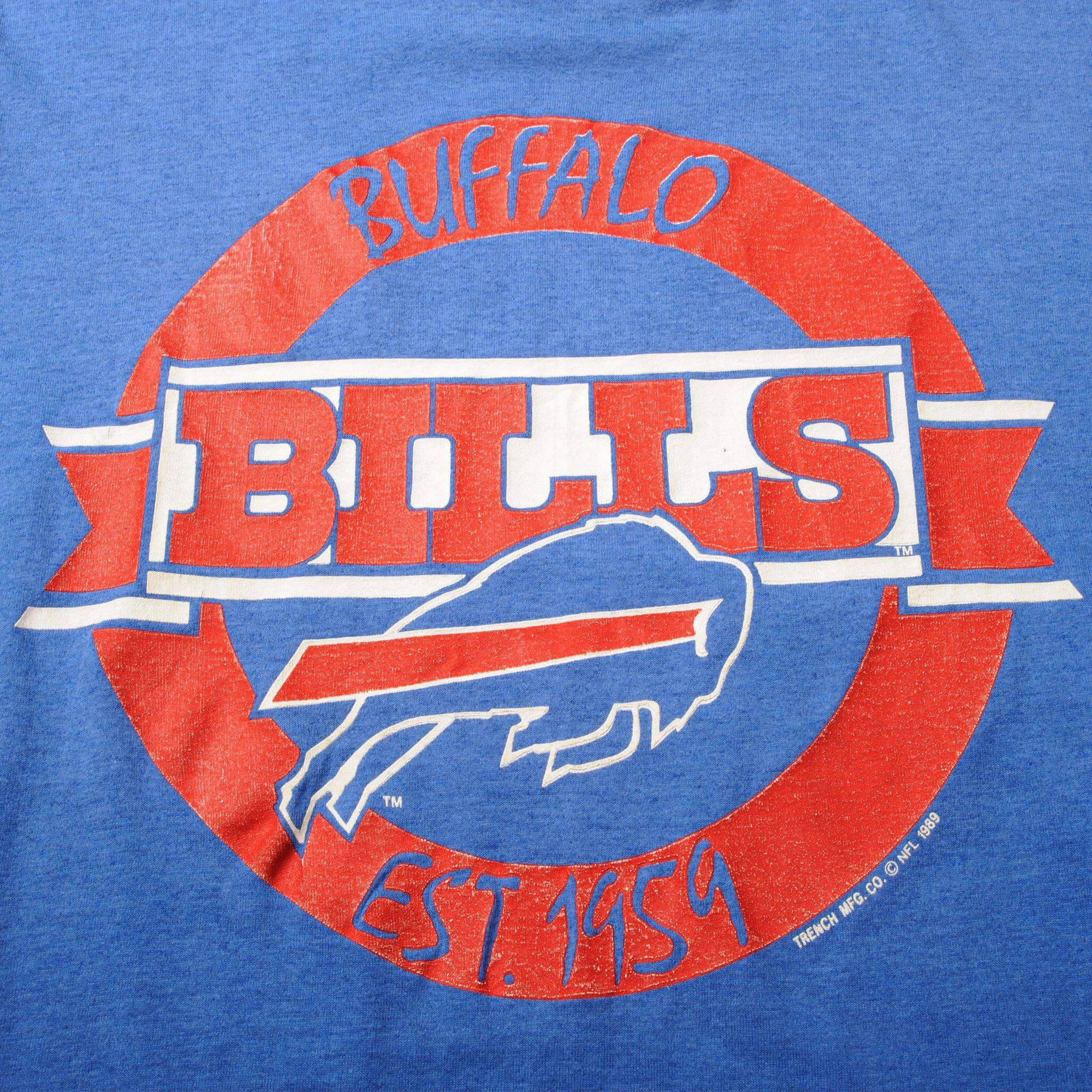 VINTAGE NFL BUFFALO BILLS TEE SHIRT 1989 SIZE MEDIUM MADE IN USA