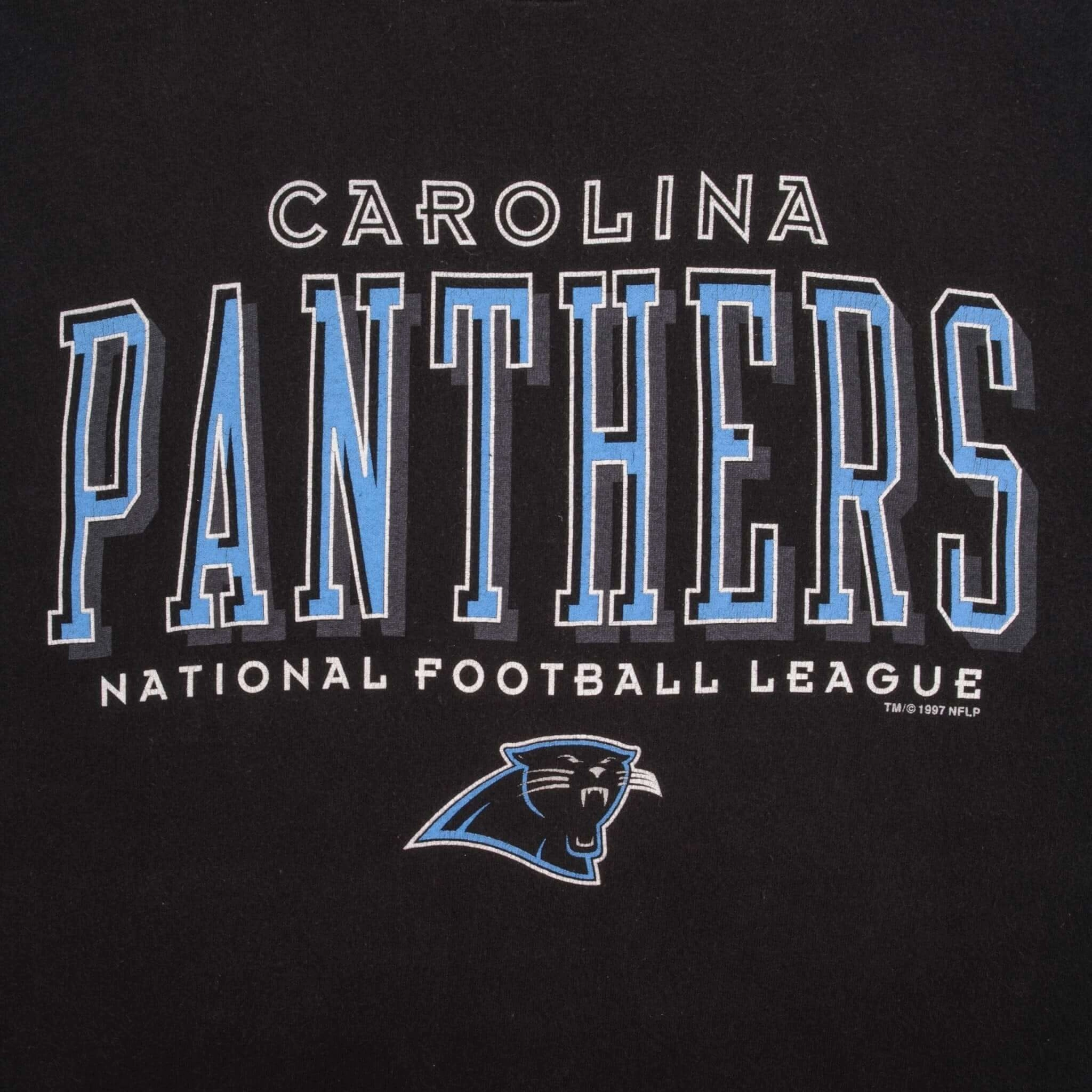 VINTAGE NFL CAROLINA PANTHERS TEE SHIRT 1997 SIZE XL MADE IN USA