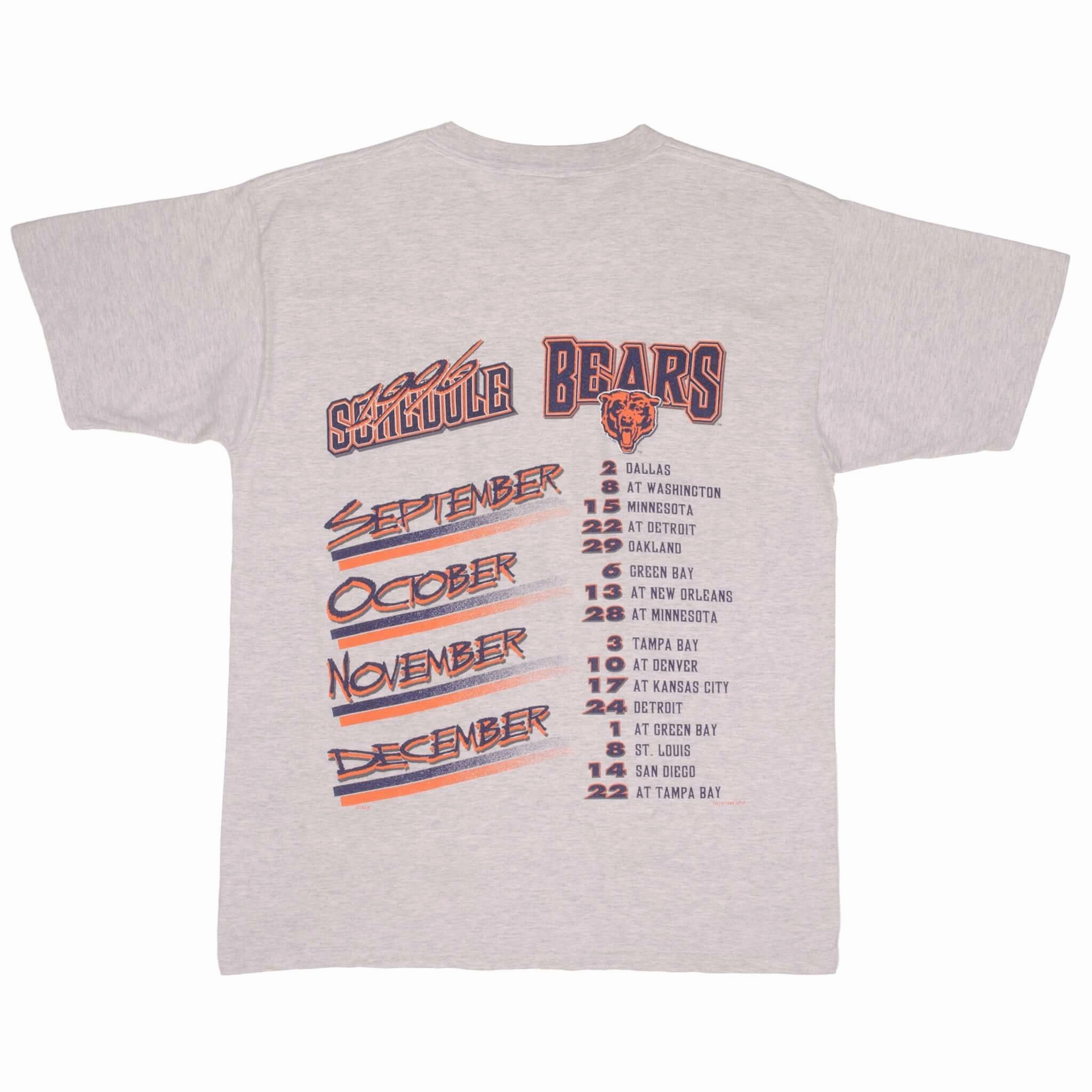 VINTAGE NFL CHICAGO BEARS 1996 TEE SHIRT SIZE LARGE MADE IN USA