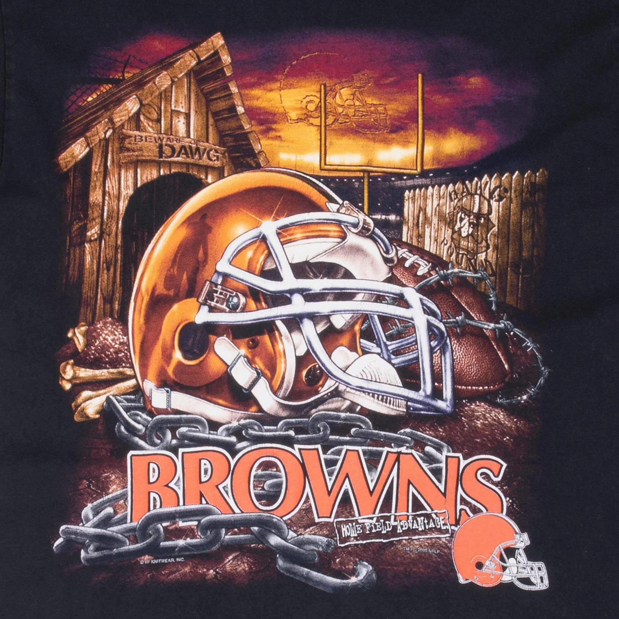 VINTAGE NFL CLEVELAND BROWNS TEE SHIRT 2000S MEDIUM