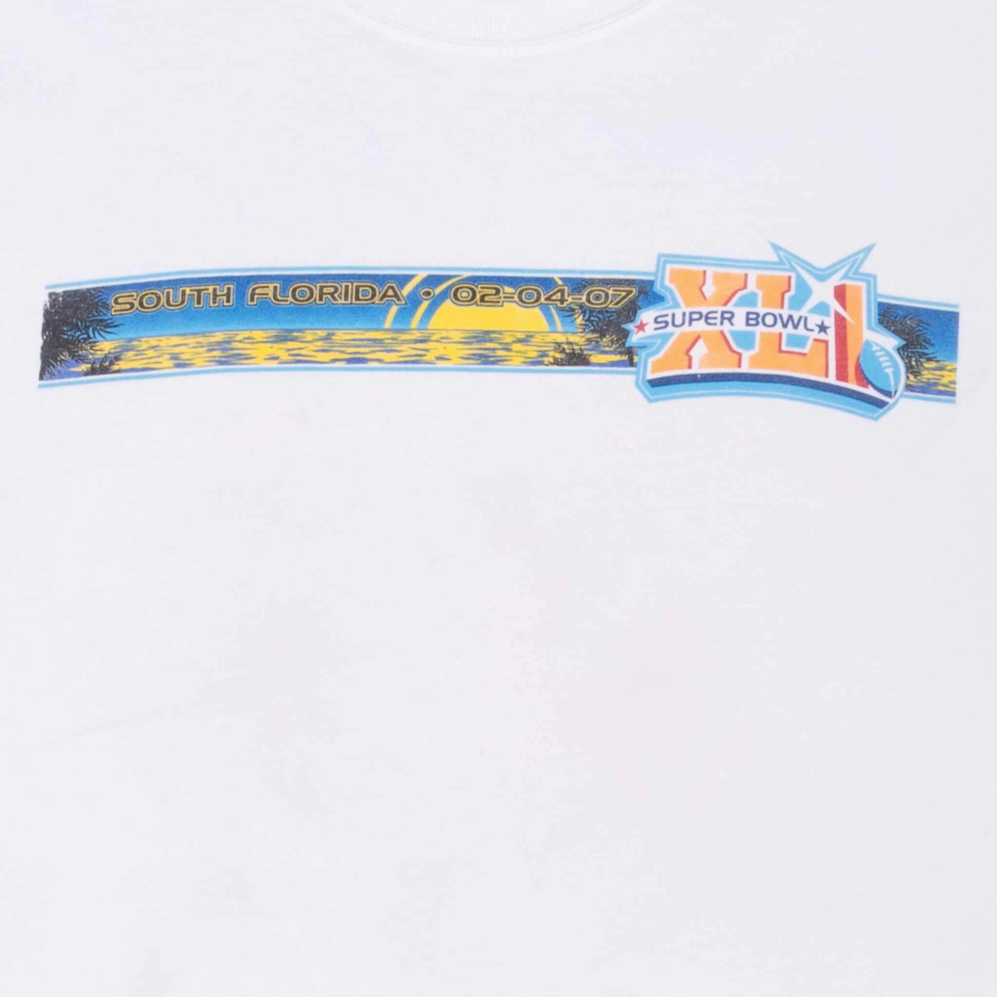 VINTAGE NFL COLTS VS BEARS SUPER BOWL XLI 2007 TEE SHIRT XL