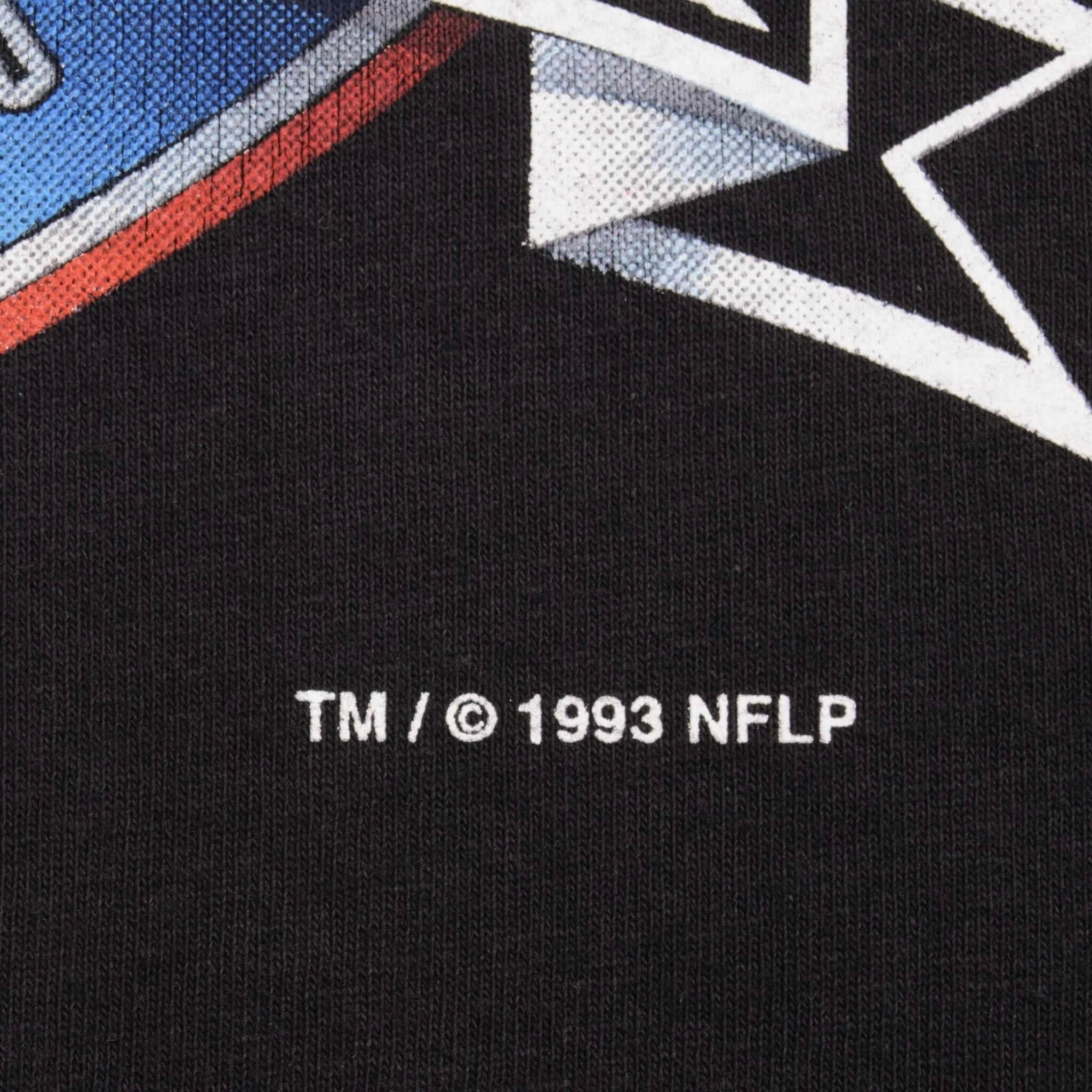 VINTAGE NFL COWBOYS VS BILLS SUPER BOWL XXVII 1993 TEE SHIRT LARGE MADE IN USA
