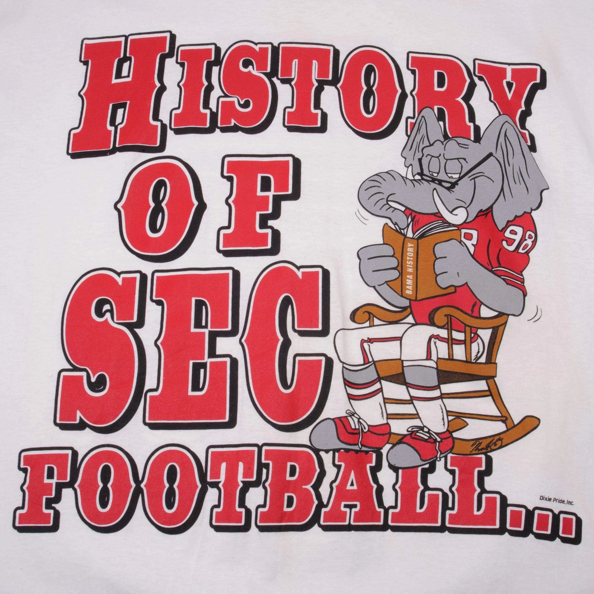 VINTAGE NFL CRIMSON TIDE ALABAMA TEE SHIRT SIZE LARGE DEADSTOCK 1990s