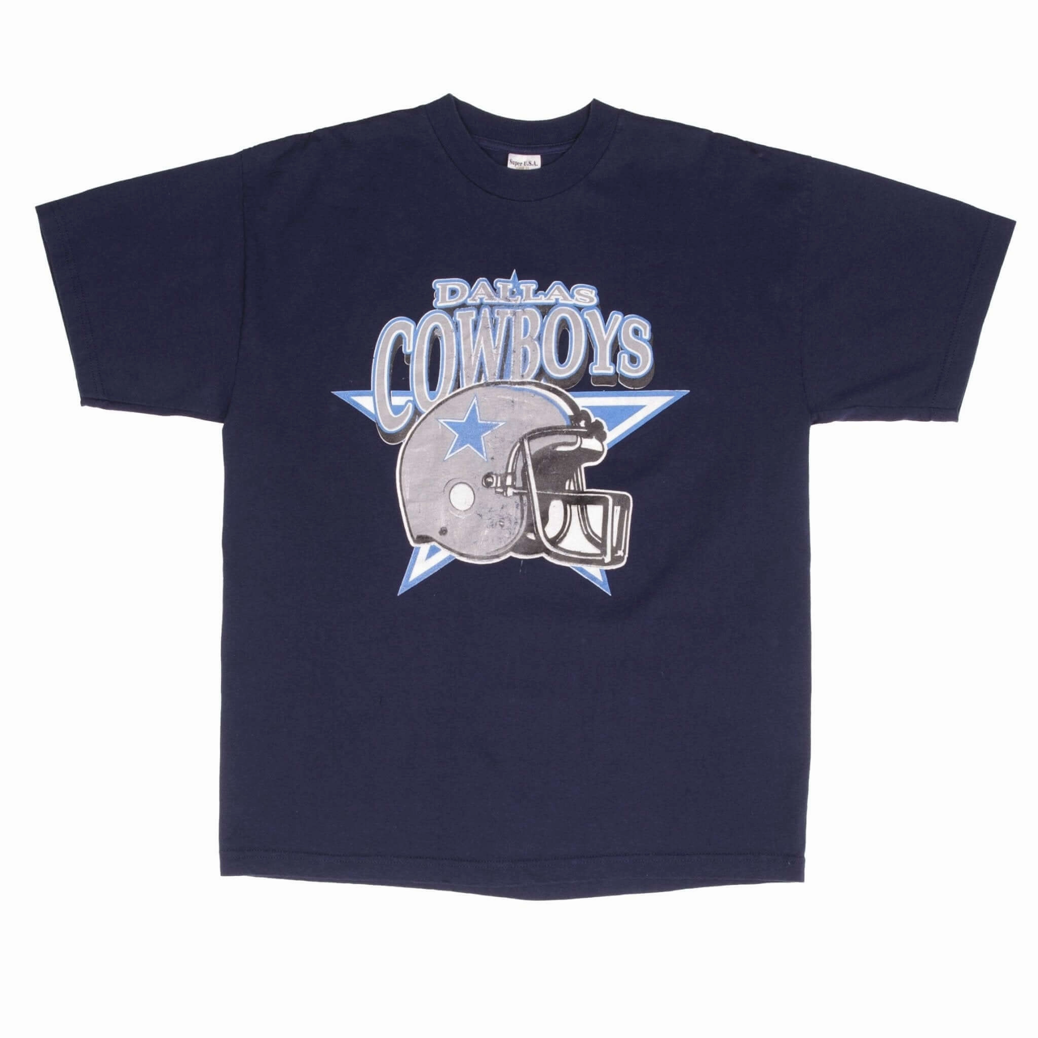 VINTAGE NFL DALLAS COWBOYS 1990S BLUE TEE SHIRT SIZE XL
