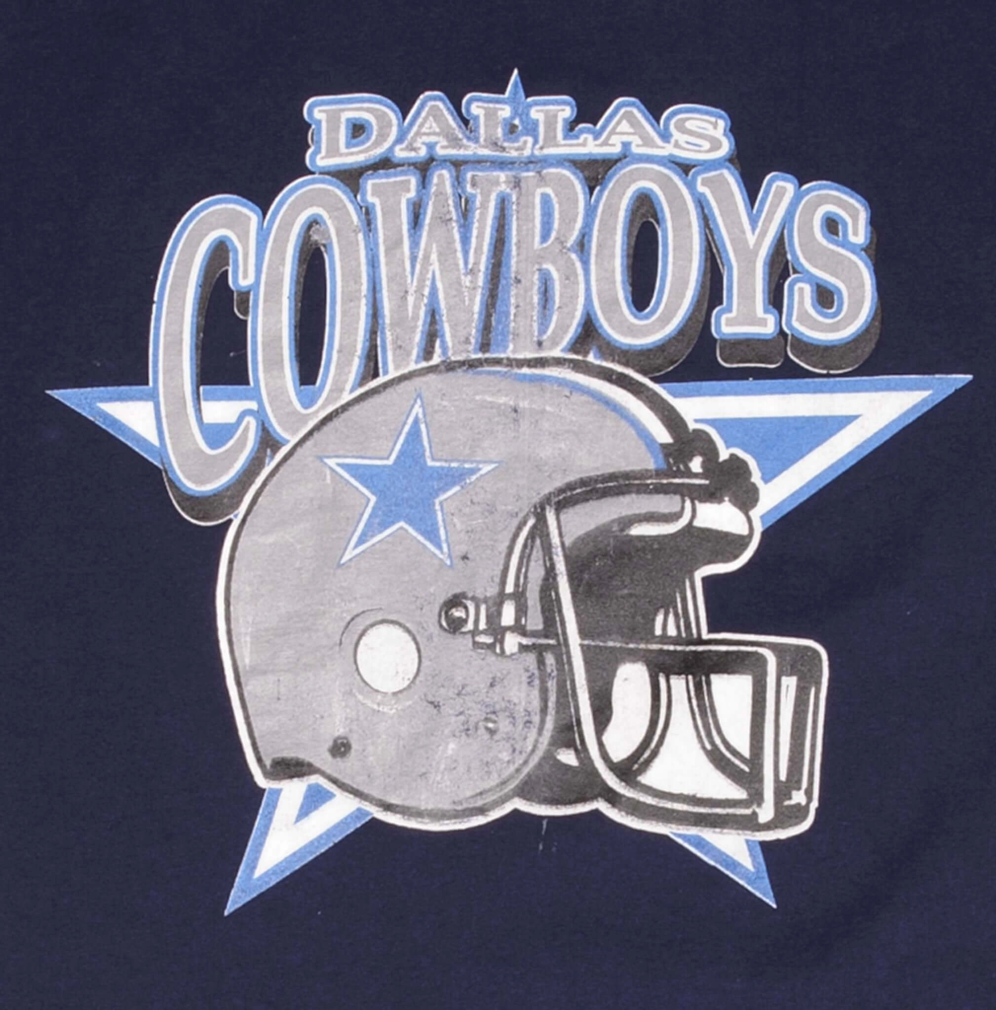 VINTAGE NFL DALLAS COWBOYS 1990S BLUE TEE SHIRT SIZE XL