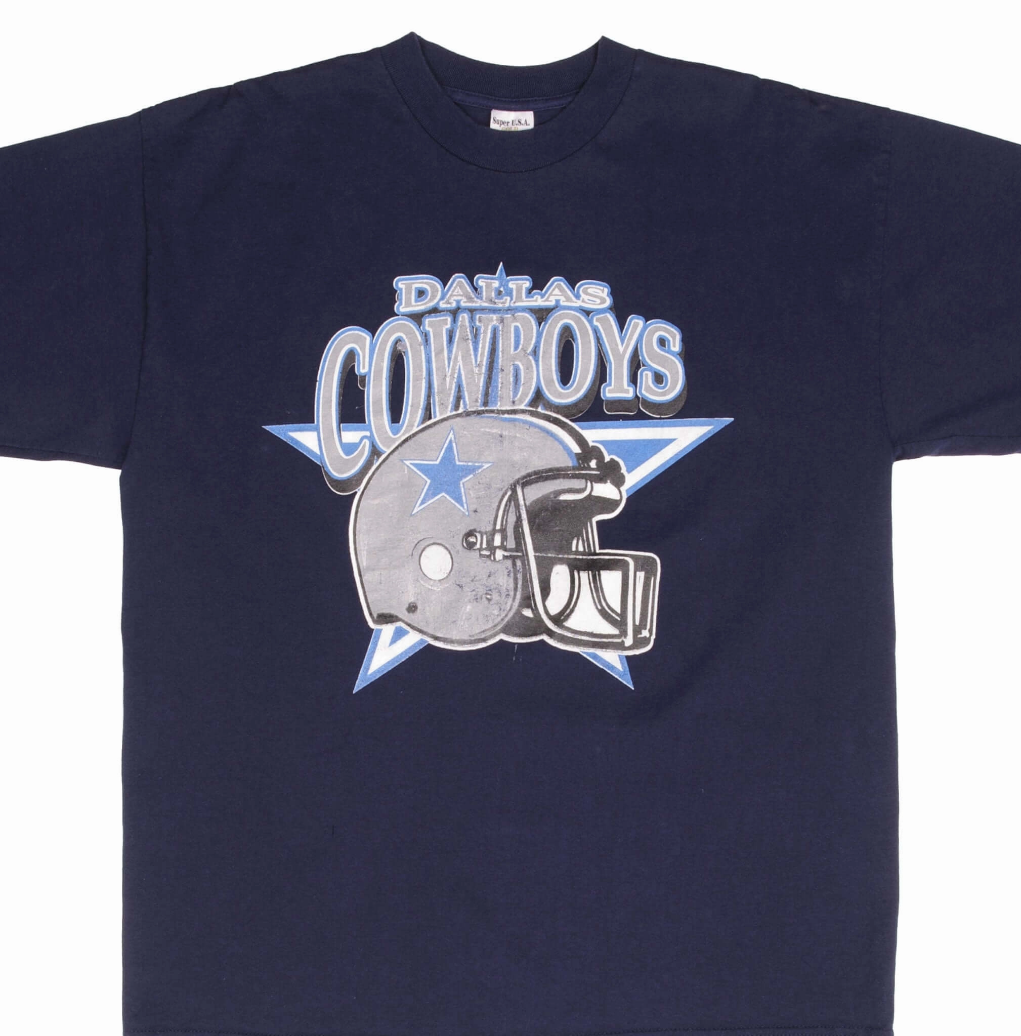 VINTAGE NFL DALLAS COWBOYS 1990S BLUE TEE SHIRT SIZE XL