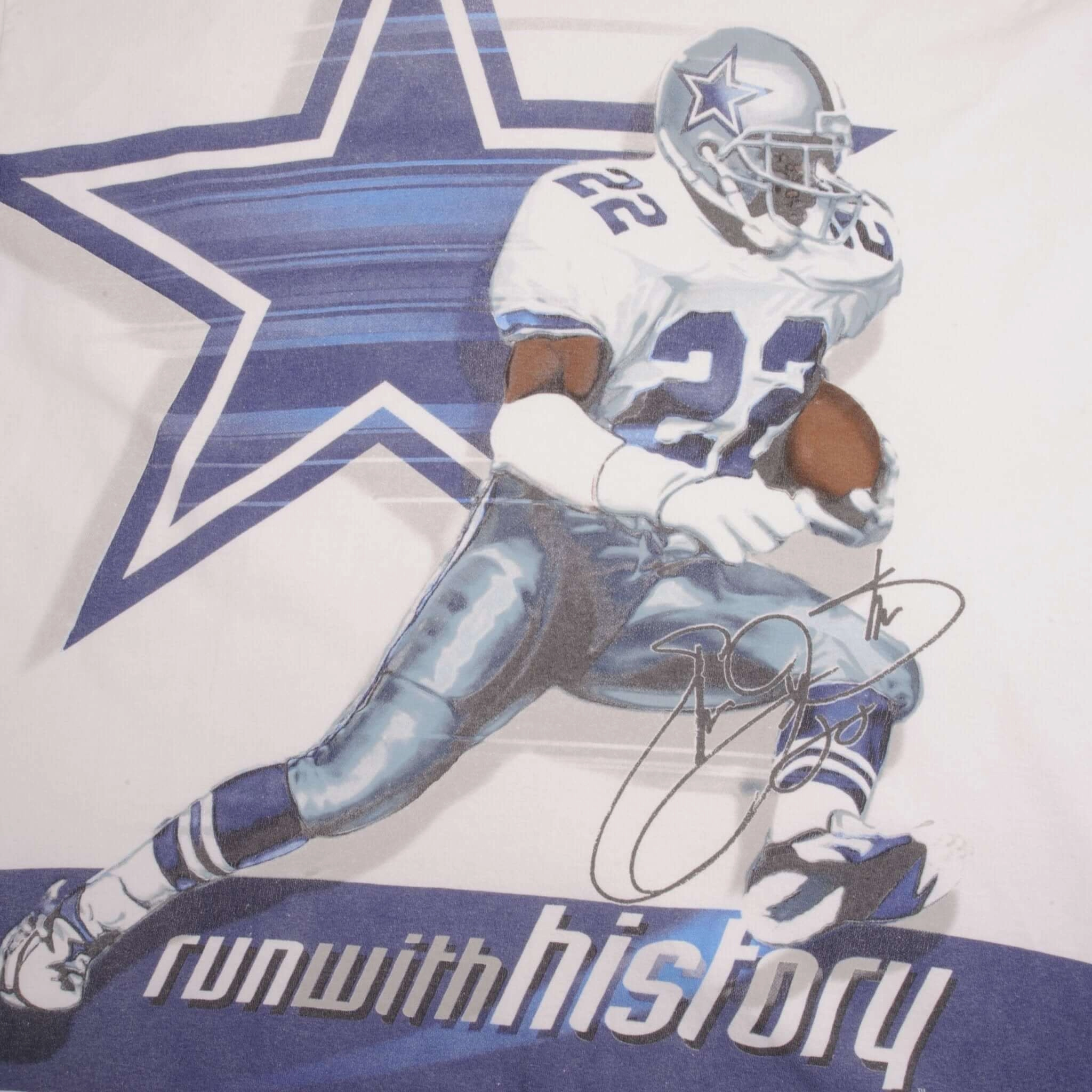 VINTAGE NFL DALLAS COWBOYS EMMITT JAMES SMITH III TEE SHIRT 2000S SIZE XL