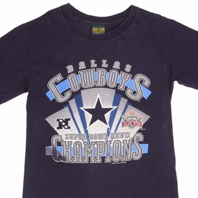 VINTAGE NFL DALLAS COWBOYS SUPER BOWL CHAMPIONS 1992 TEE SHIRT LARGE MADE IN USA