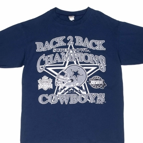 VINTAGE NFL DALLAS COWBOYS SUPER BOWL CHAMPIONS 1994 TEE SHIRT LARGE MADE USA