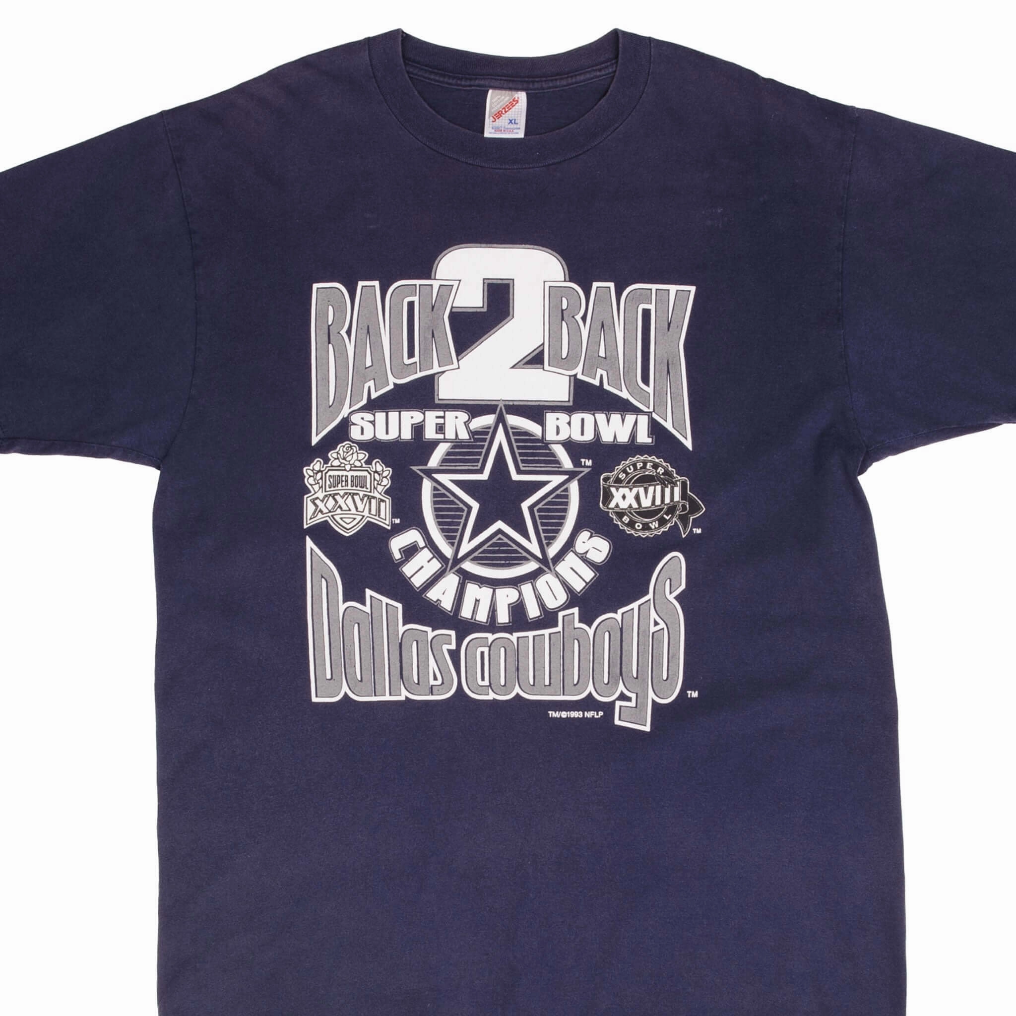 VINTAGE NFL DALLAS COWBOYS SUPER BOWL XXVIII CHAMPS 1993 TEE SHIRT XL MADE USA