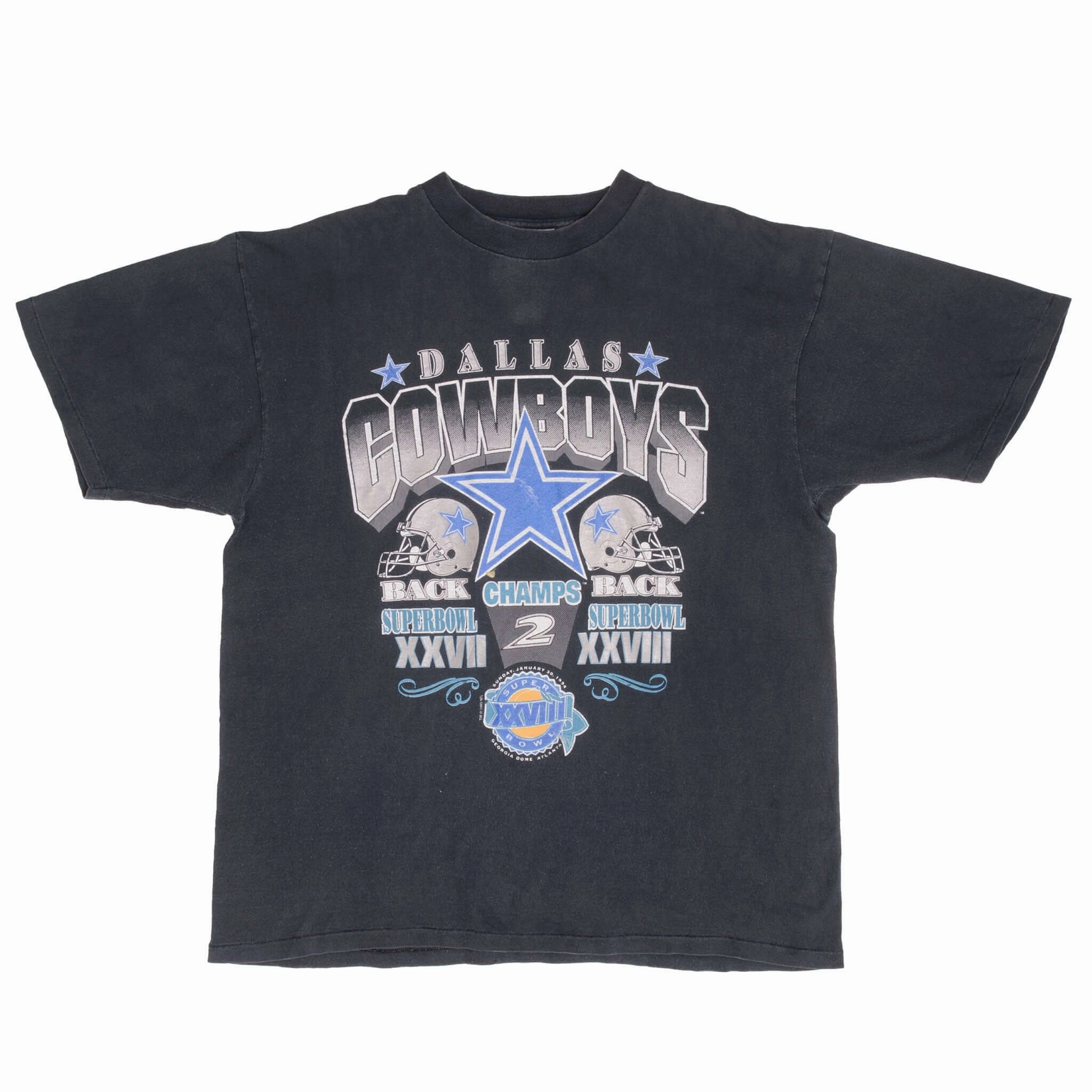 VINTAGE NFL DALLAS COWBOYS SUPERBOWL CHAMPS 1994 TEE SHIRT XL MADE IN USA