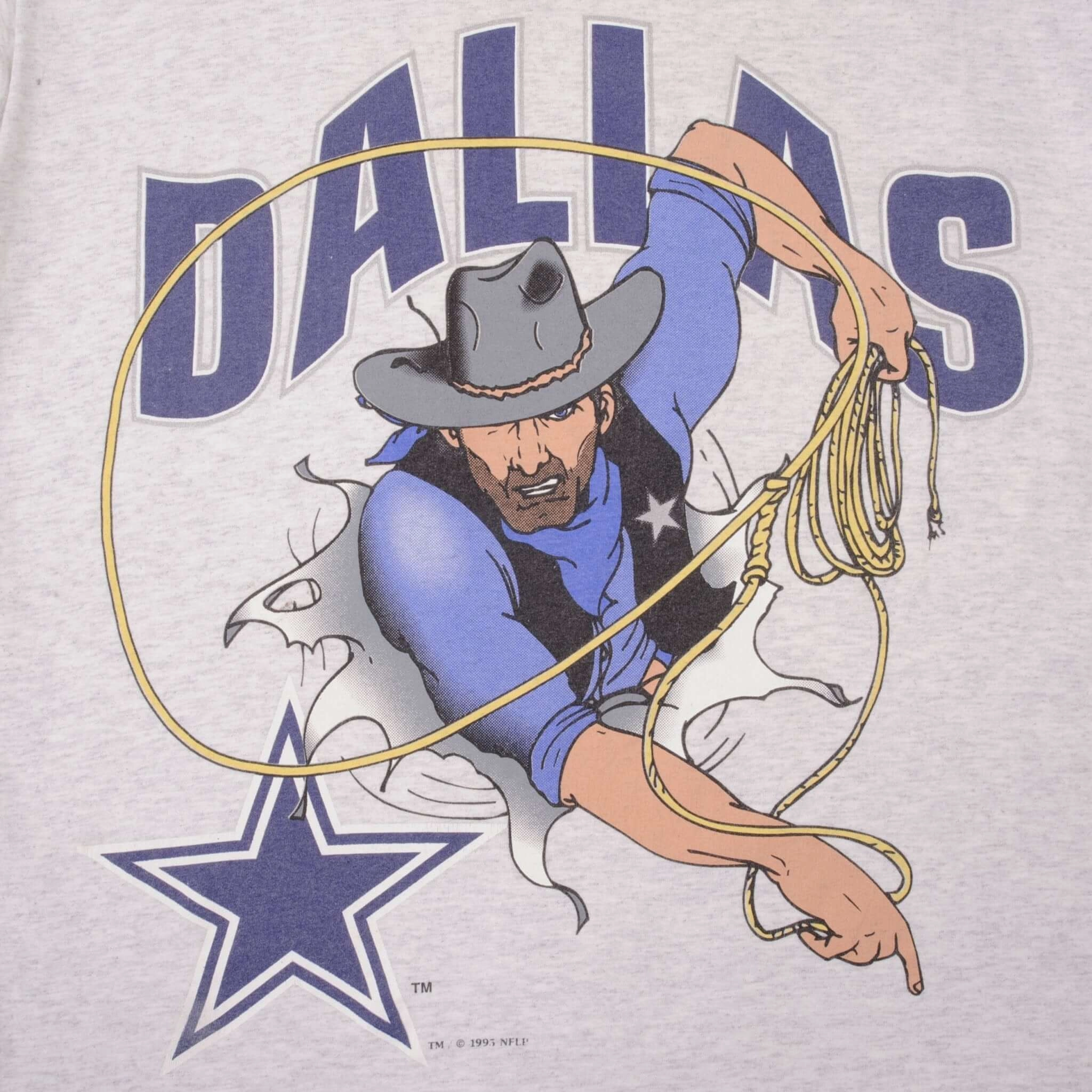 VINTAGE NFL DALLAS COWBOYS TEE SHIRT 1995 MEDIUM