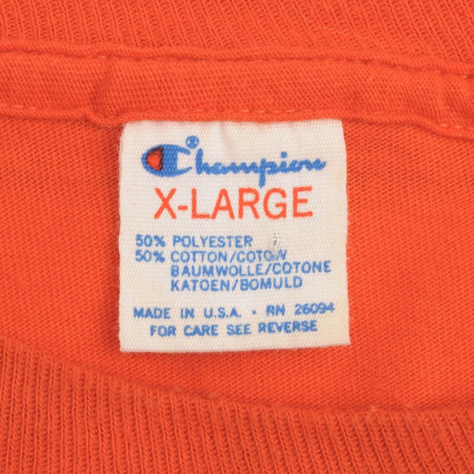VINTAGE NFL DENVER BRONCOS 1980S CHAMPION TEE SHIRT SIZE MEDIUM MADE IN USA