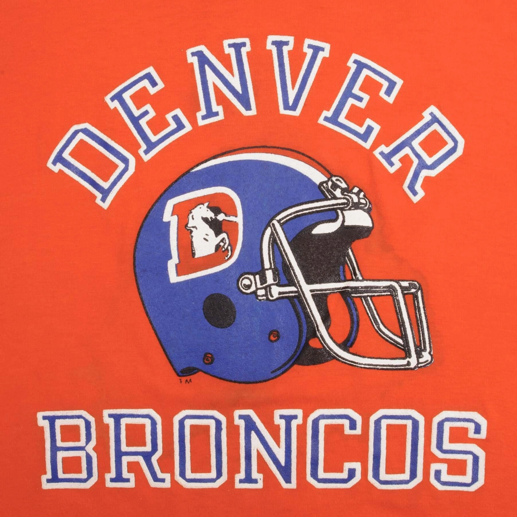 VINTAGE NFL DENVER BRONCOS 1980S CHAMPION TEE SHIRT SIZE MEDIUM MADE IN USA
