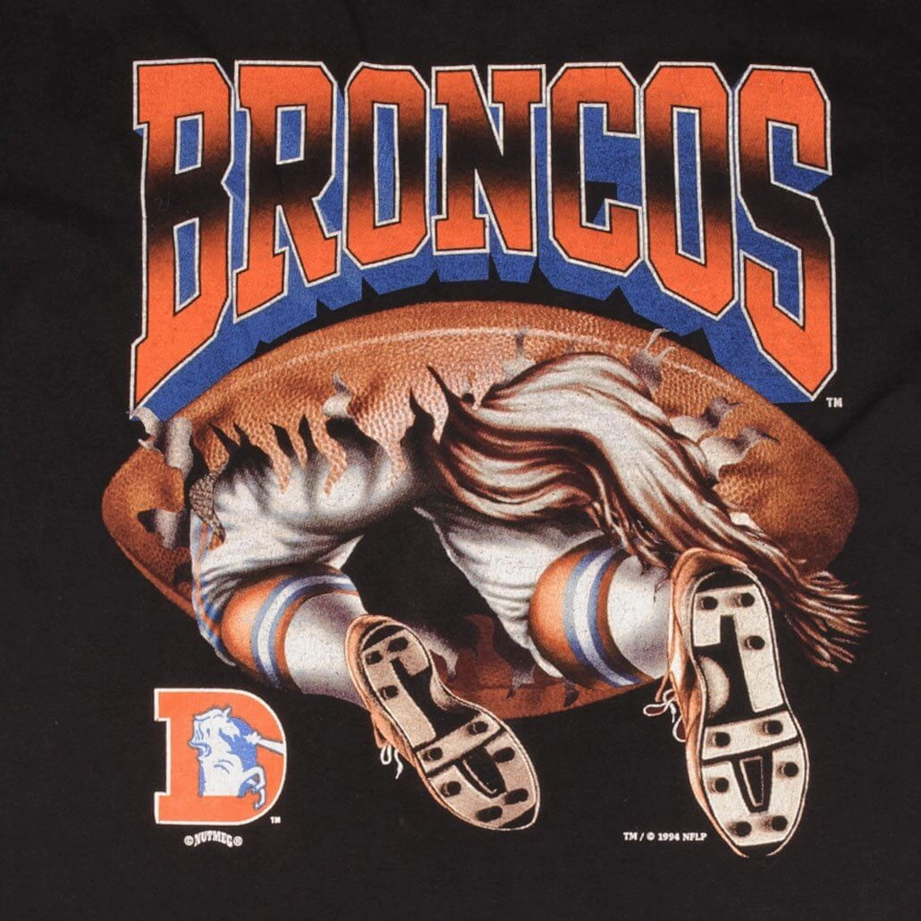 VINTAGE NFL DENVER BRONCOS 1994 TEE SHIRT SIZE XL MADE IN USA