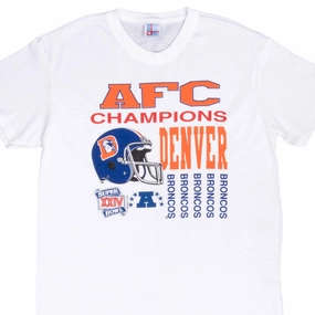 VINTAGE NFL DENVER BRONCOS AFC CHAMPIONS 1989 TEE SHIRT LARGE MADE IN USA