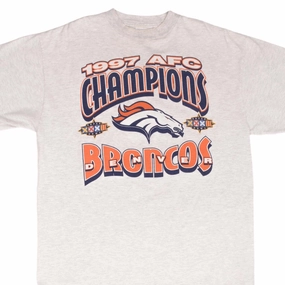 VINTAGE NFL DENVER BRONCOS AFC CHAMPIONS 1997 TEE SHIRT SIZE XL