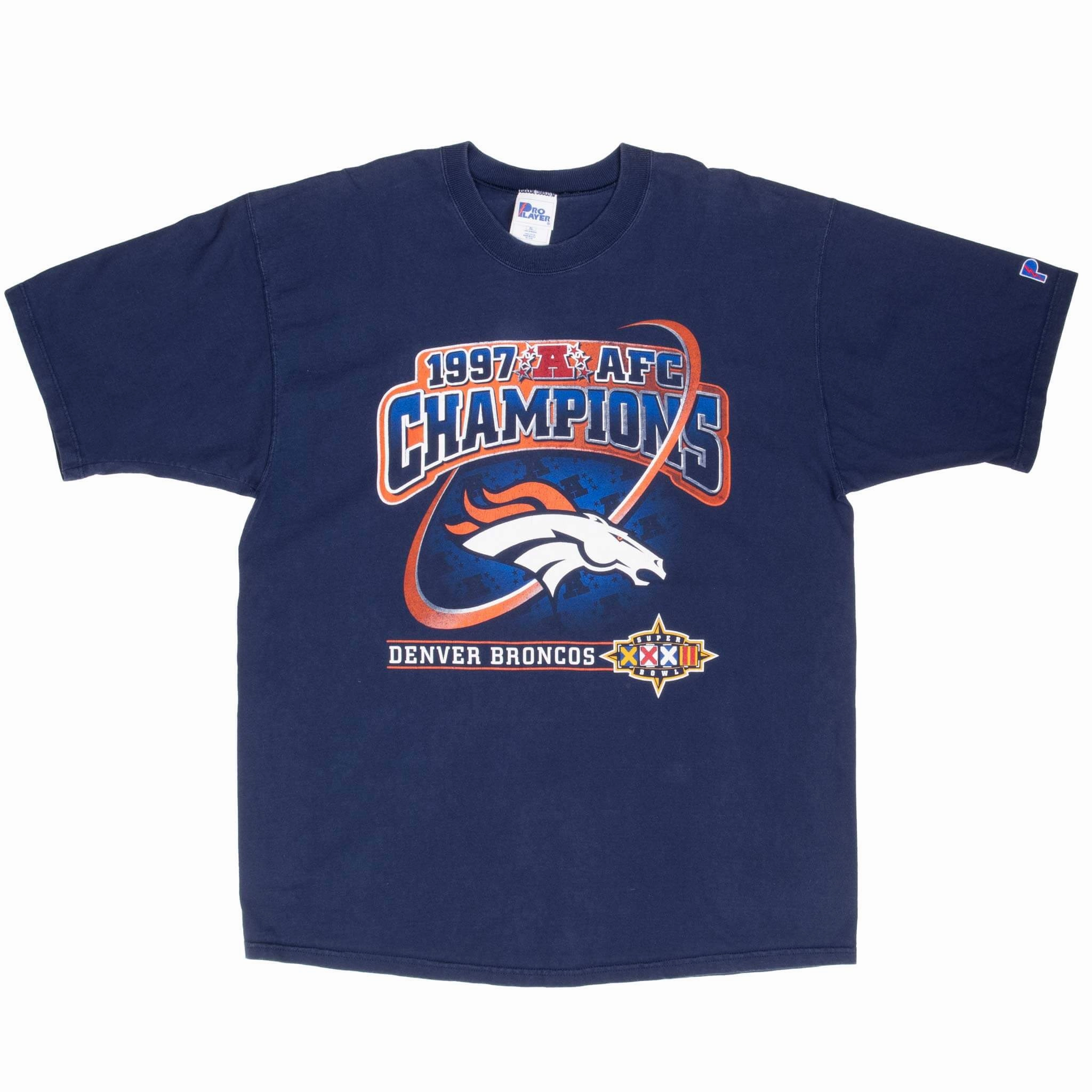 VINTAGE NFL DENVER BRONCOS AFC CHAMPIONS 1997 TEE SHIRT XL MADE IN USA