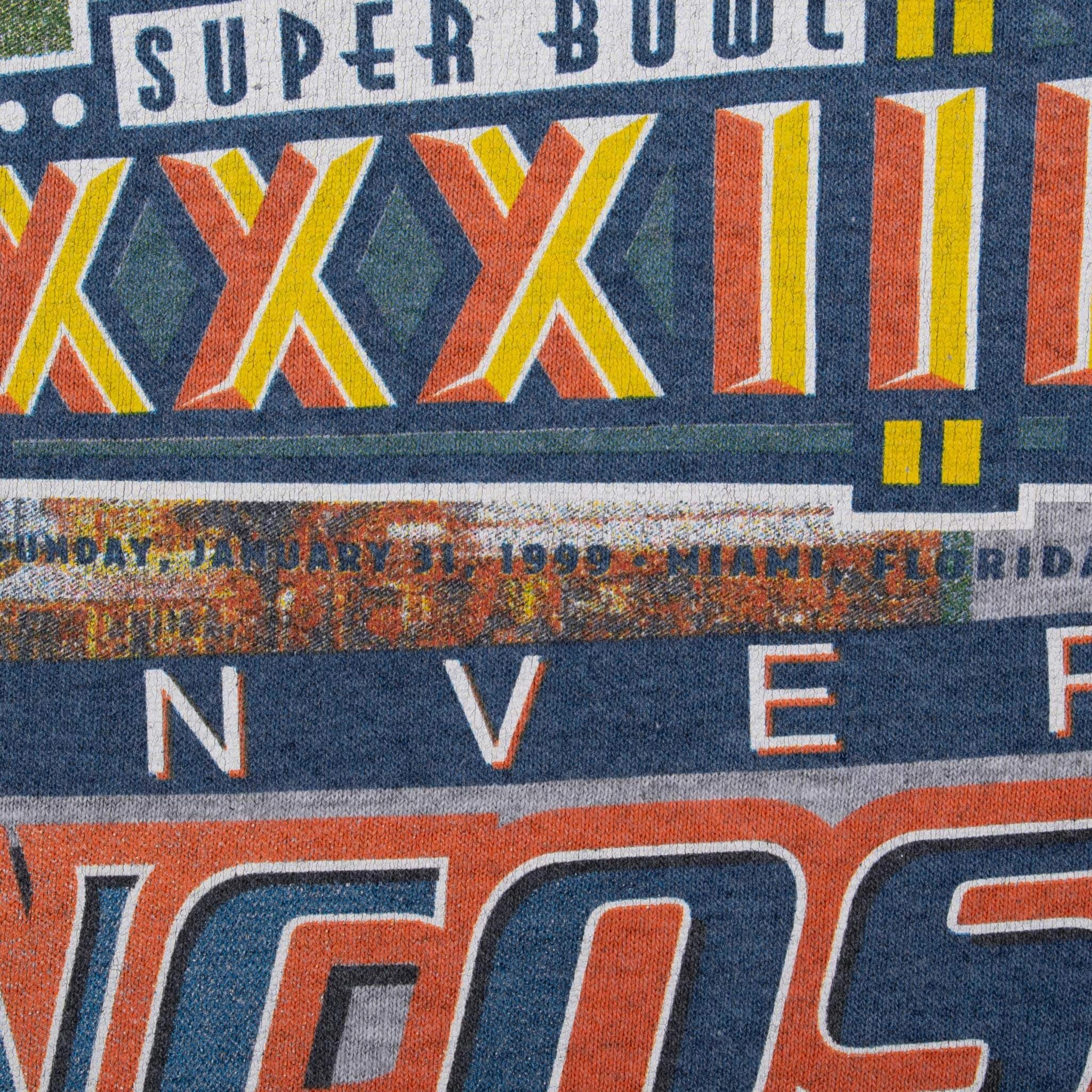 VINTAGE NFL DENVER BRONCOS AFC CHAMPIONS 1998 TEE SHIRT LARGE MADE IN USA