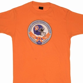 VINTAGE NFL DENVER BRONCOS ANNIVERSARY 1984 TEE SHIRT SIZE MEDIUM MADE IN USA