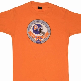 VINTAGE NFL DENVER BRONCOS ANNIVERSARY 1984 TEE SHIRT SIZE MEDIUM MADE IN USA