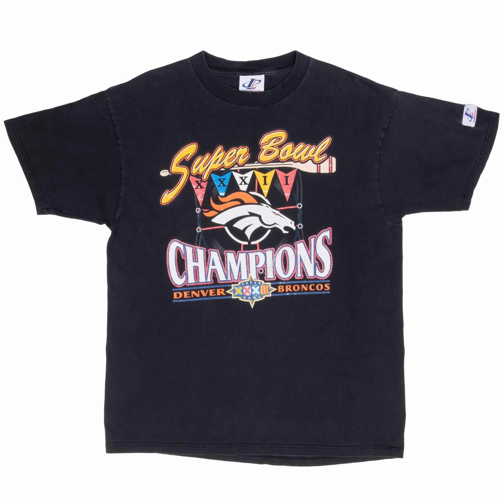 VINTAGE NFL DENVER BRONCOS SUPER BOWL XXXII CHAMPIONS 1998 TEE SHIRT SIZE XL