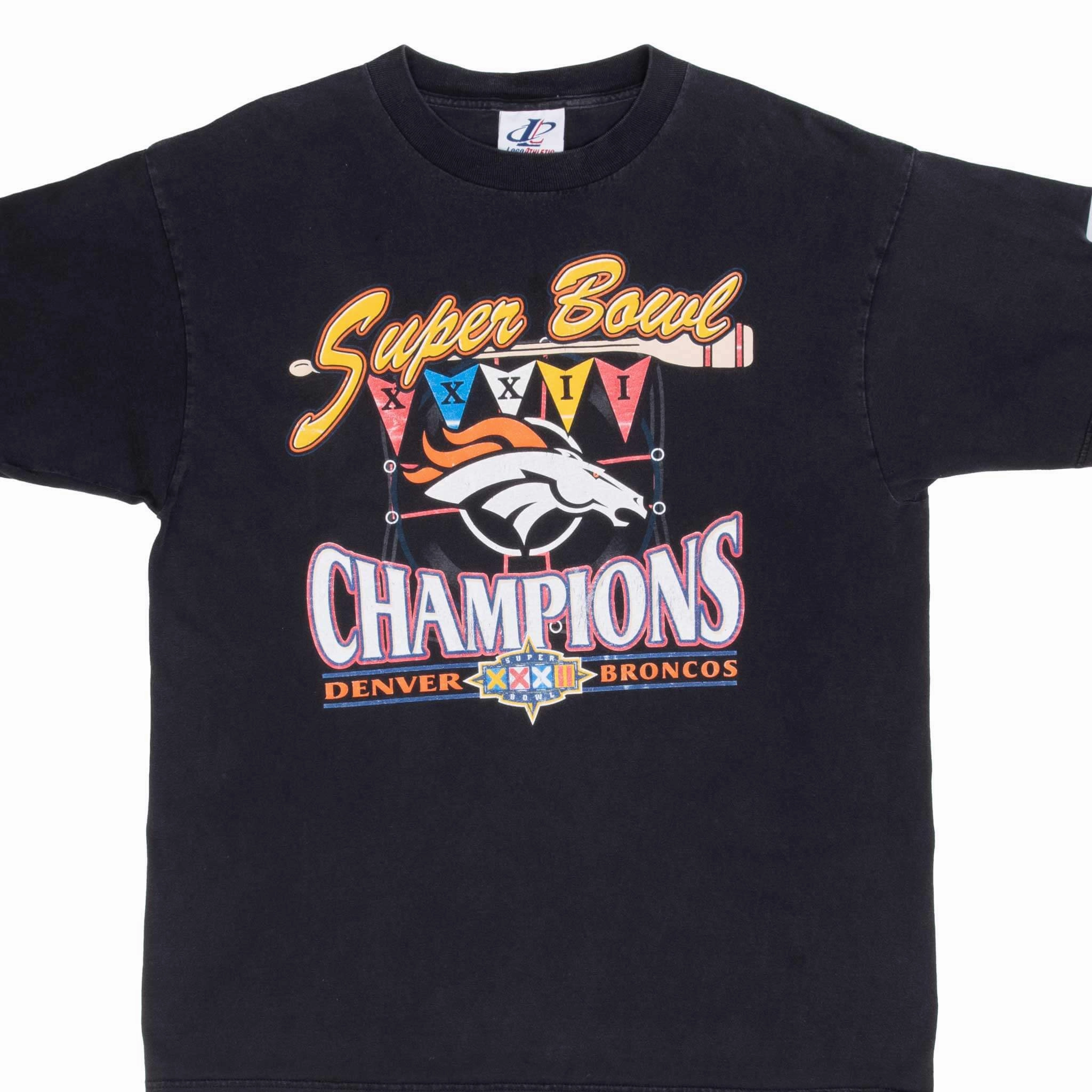 VINTAGE NFL DENVER BRONCOS SUPER BOWL XXXII CHAMPIONS 1998 TEE SHIRT SIZE XL