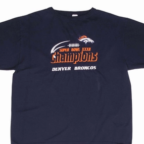 VINTAGE NFL DENVER BRONCOS SUPERBOWL CHAMPIONS 1998 TEE SHIRT XL MADE IN USA