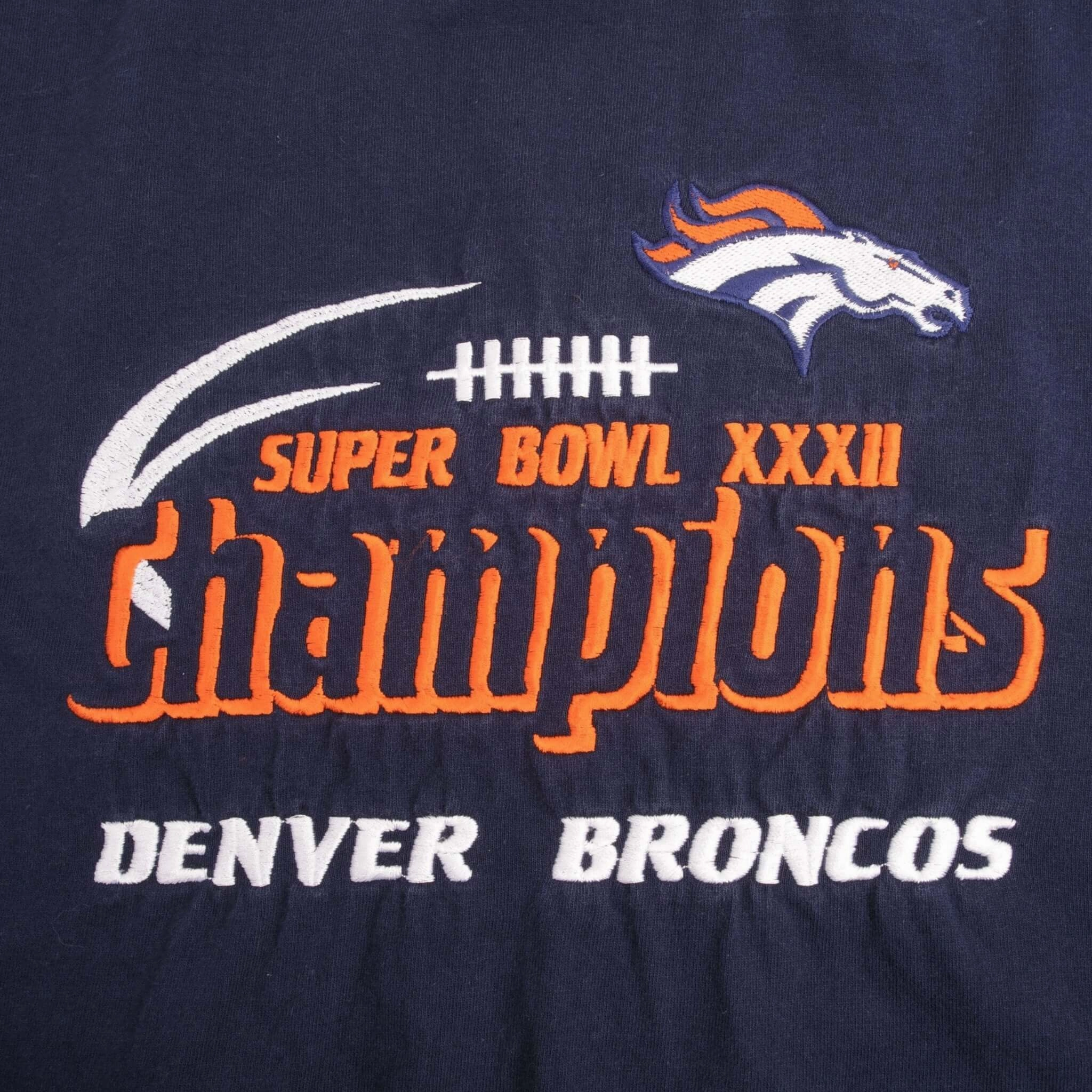 VINTAGE NFL DENVER BRONCOS SUPERBOWL CHAMPIONS 1998 TEE SHIRT XL MADE IN USA