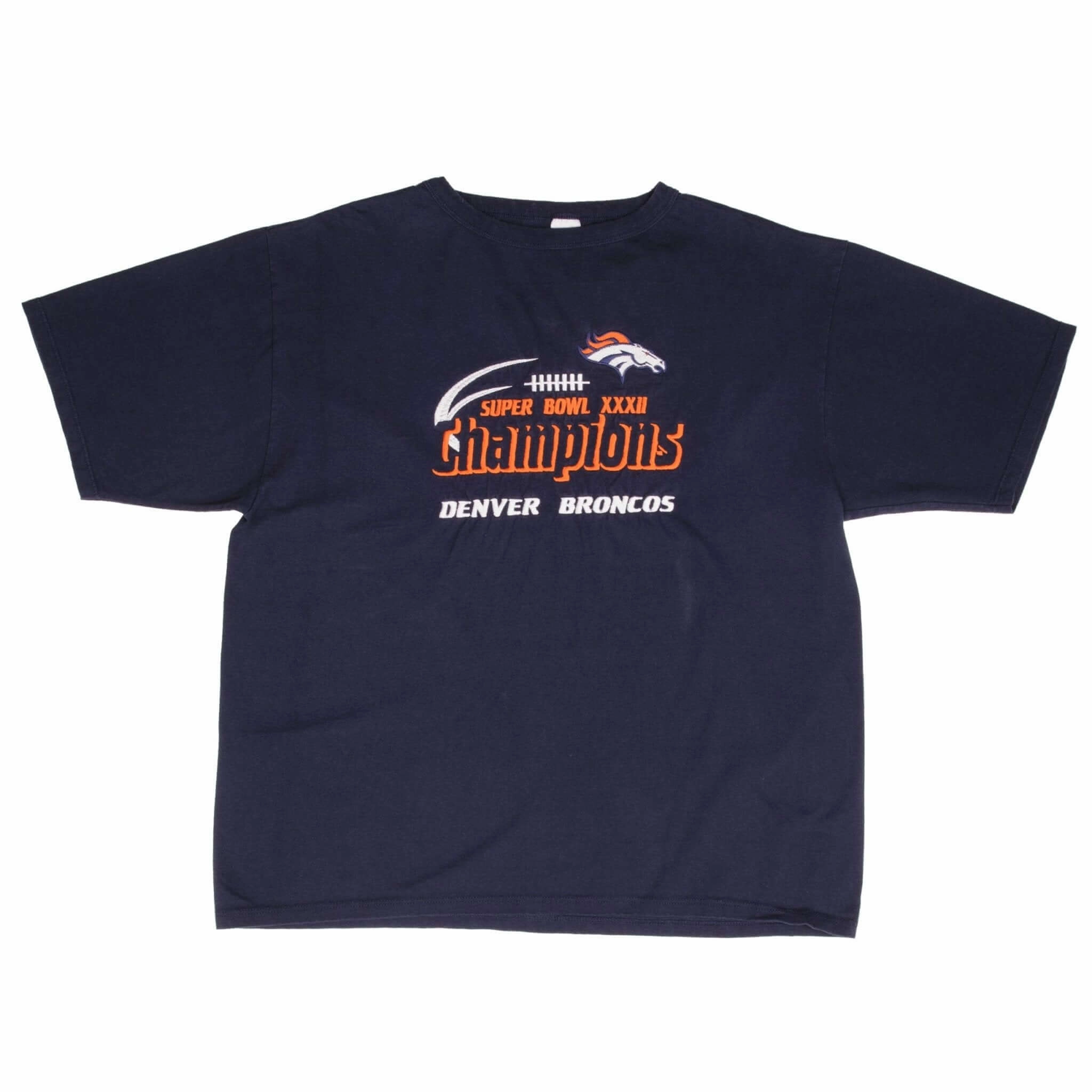 VINTAGE NFL DENVER BRONCOS SUPERBOWL CHAMPIONS 1998 TEE SHIRT XL MADE IN USA