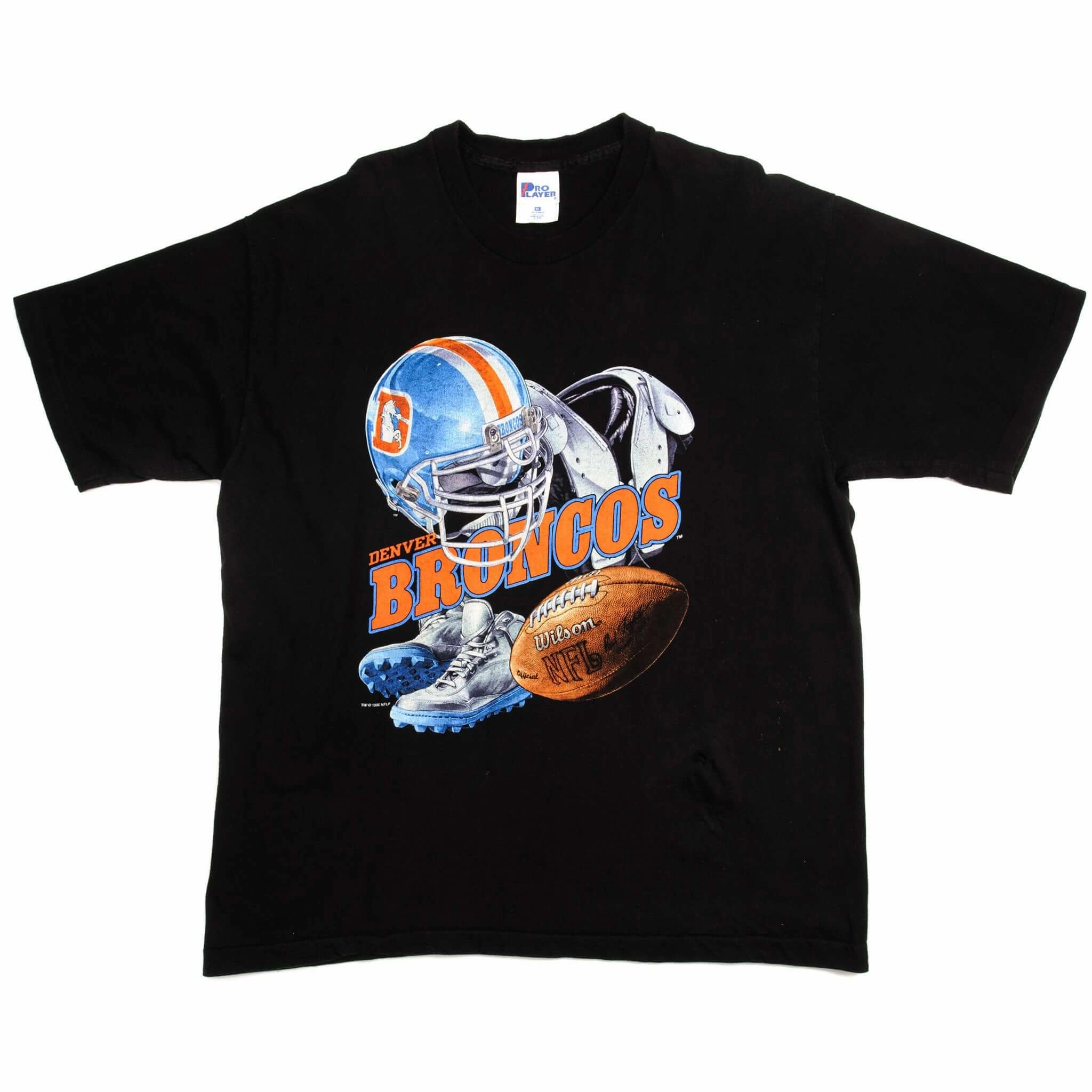 VINTAGE NFL DENVER BRONCOS TEE SHIRT 1996 SIZE XL MADE IN USA