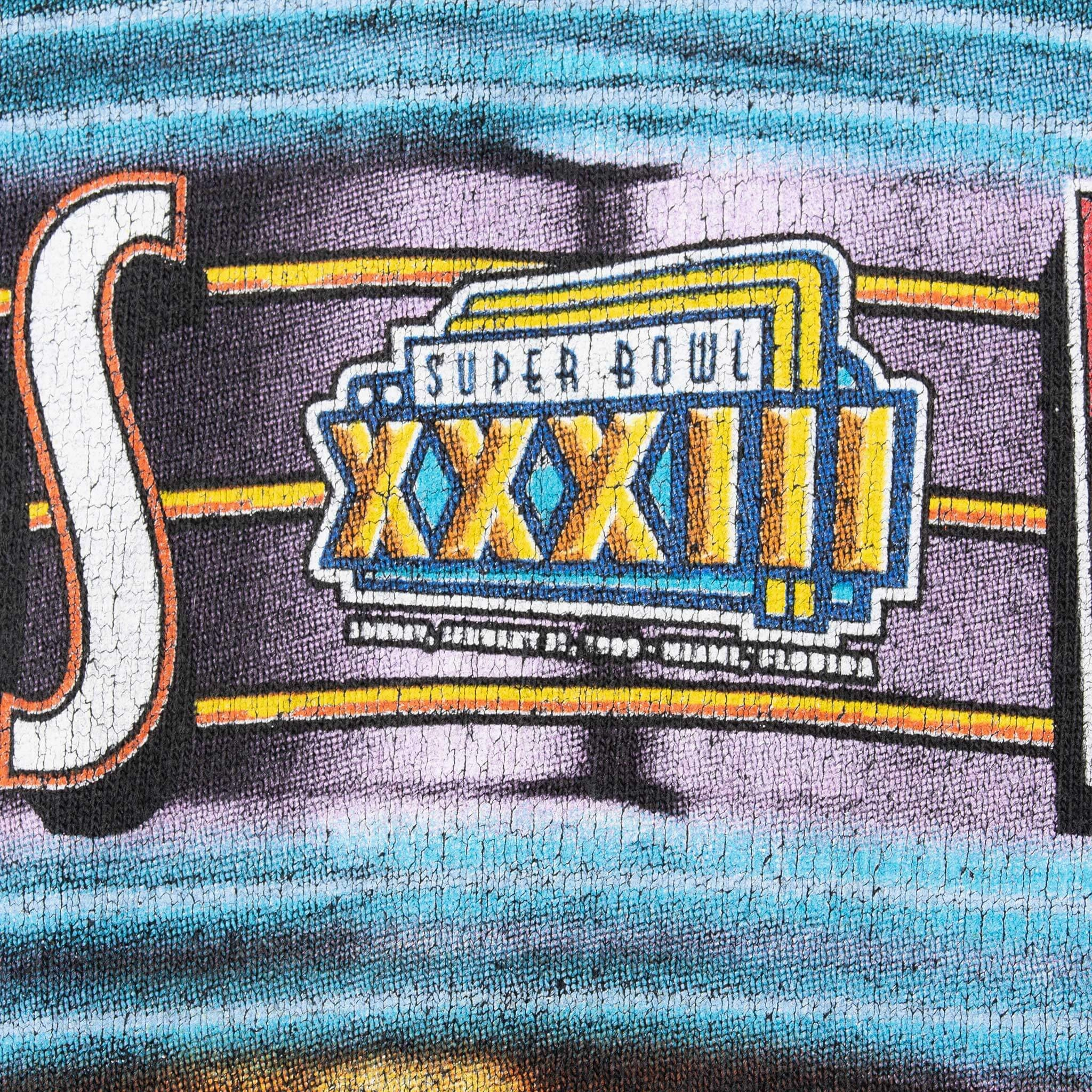VINTAGE NFL FALCONS VS BRONCOS SUPERBOWL XXXIII 1999 TEE SHIRT MEDIUM
