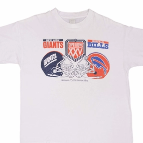 VINTAGE NFL GIANTS VS BILLS SUPER BOWL XXV 1991 TEE SHIRT SIZE XL