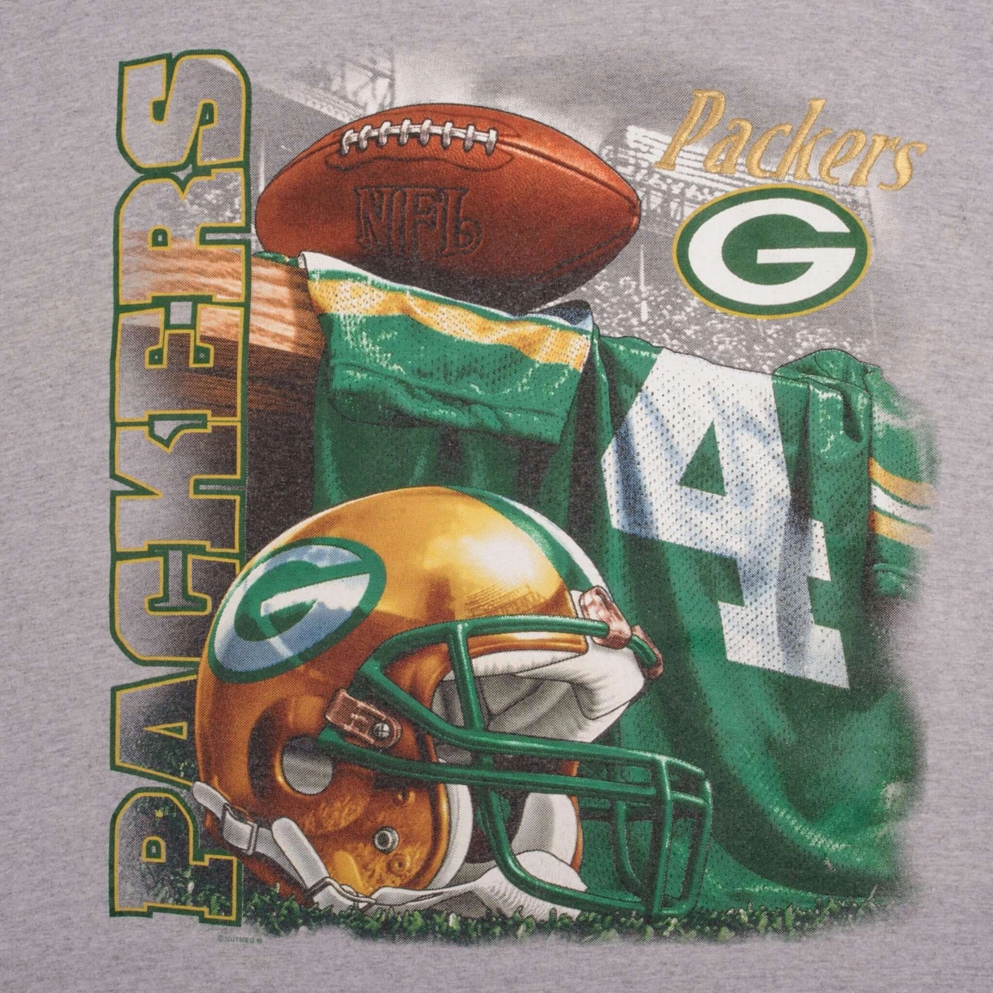 VINTAGE NFL GREEN BAY PACKERS 1990S TEE SHIRT SIZE 2XL MADE IN USA