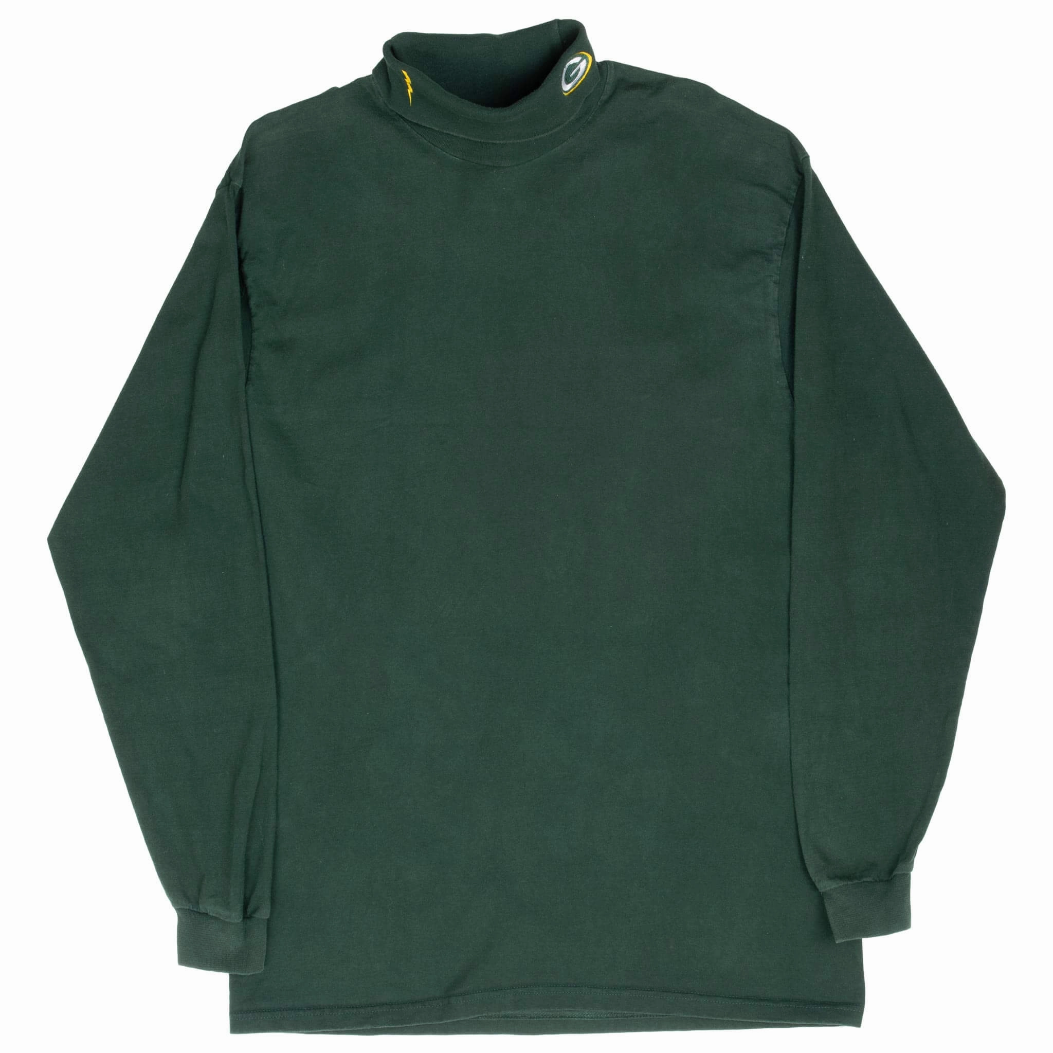 VINTAGE NFL GREEN BAY PACKERS 1990S TURTLE NECK LONG SLEEVE TEE SHIRT LARGE