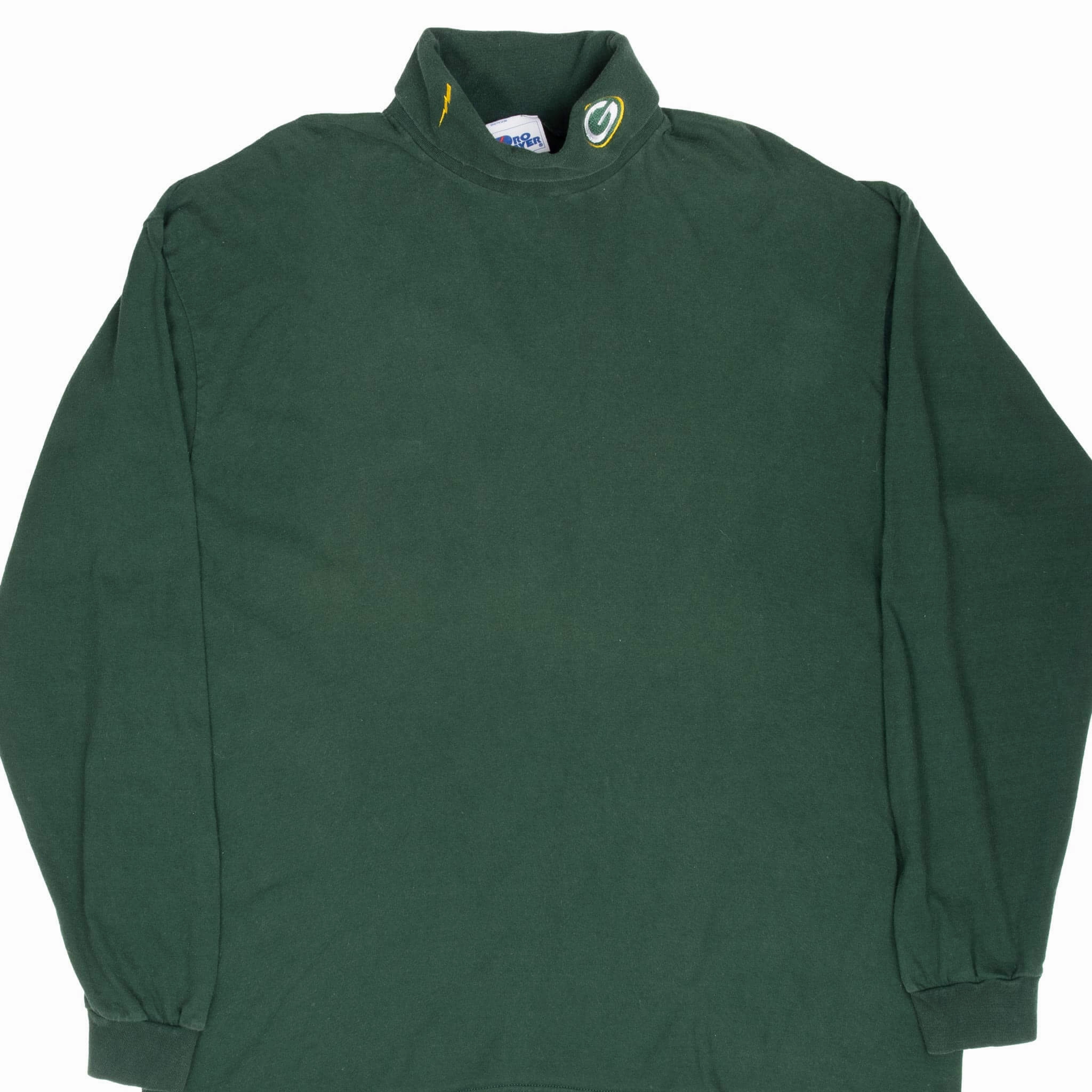 VINTAGE NFL GREEN BAY PACKERS 1990S TURTLE NECK LONG SLEEVE TEE SHIRT XL