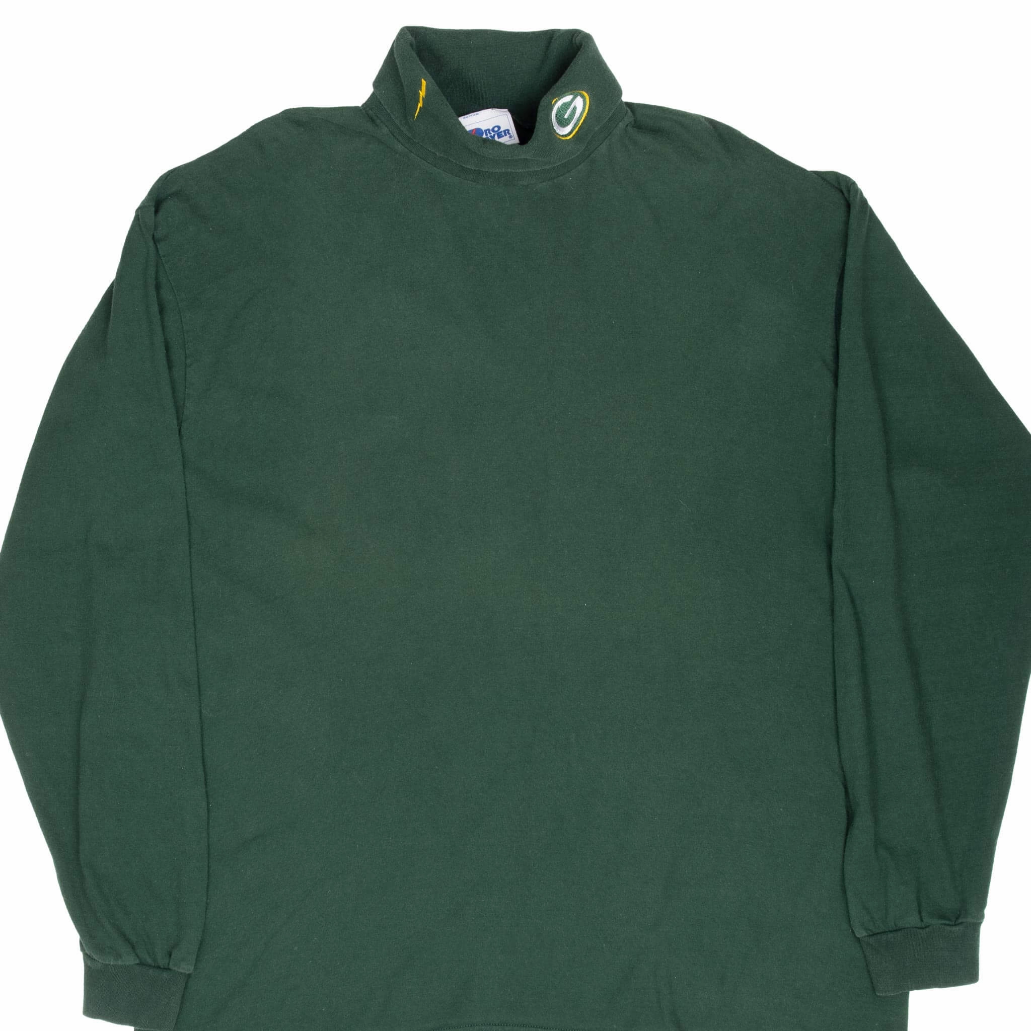 VINTAGE NFL GREEN BAY PACKERS 1990S TURTLE NECK LONG SLEEVE TEE SHIRT XL