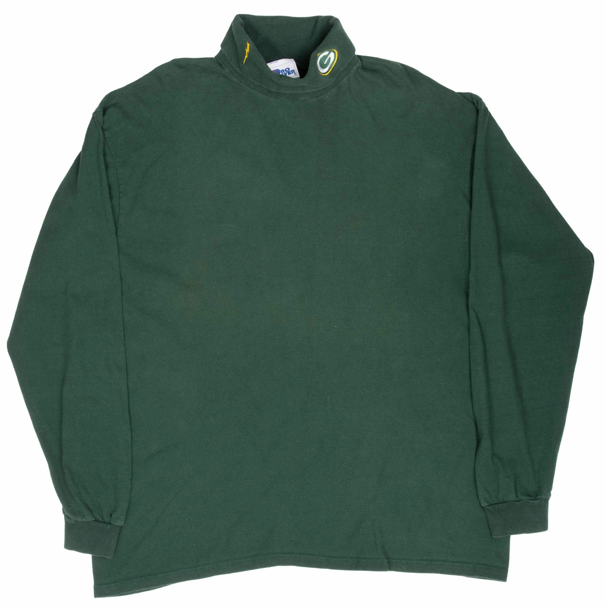 VINTAGE NFL GREEN BAY PACKERS 1990S TURTLE NECK LONG SLEEVE TEE SHIRT XL