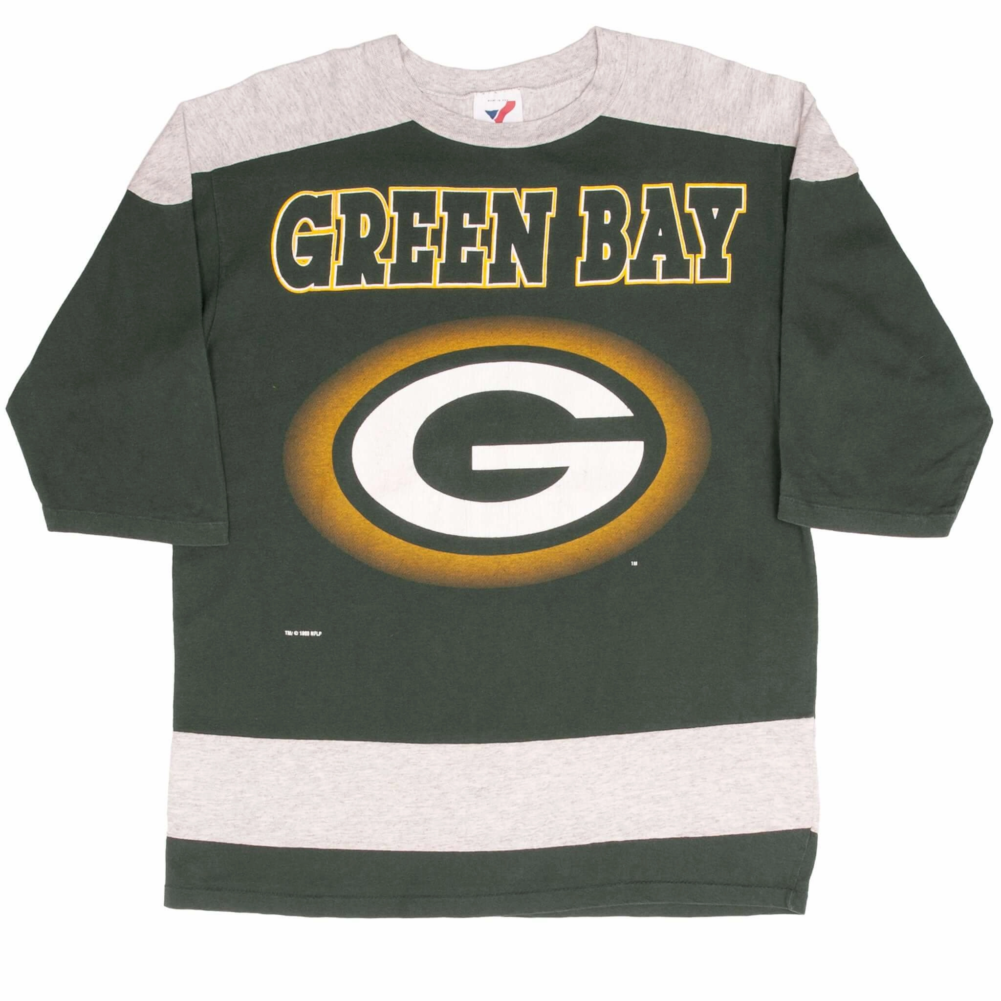 VINTAGE NFL GREEN BAY PACKERS 1993 HALF SLEEVE TEE SHIRT SIZE MEDIUM MADE IN USA