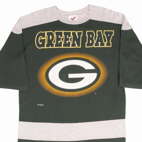 VINTAGE NFL GREEN BAY PACKERS 1993 HALF SLEEVE TEE SHIRT SIZE MEDIUM MADE IN USA