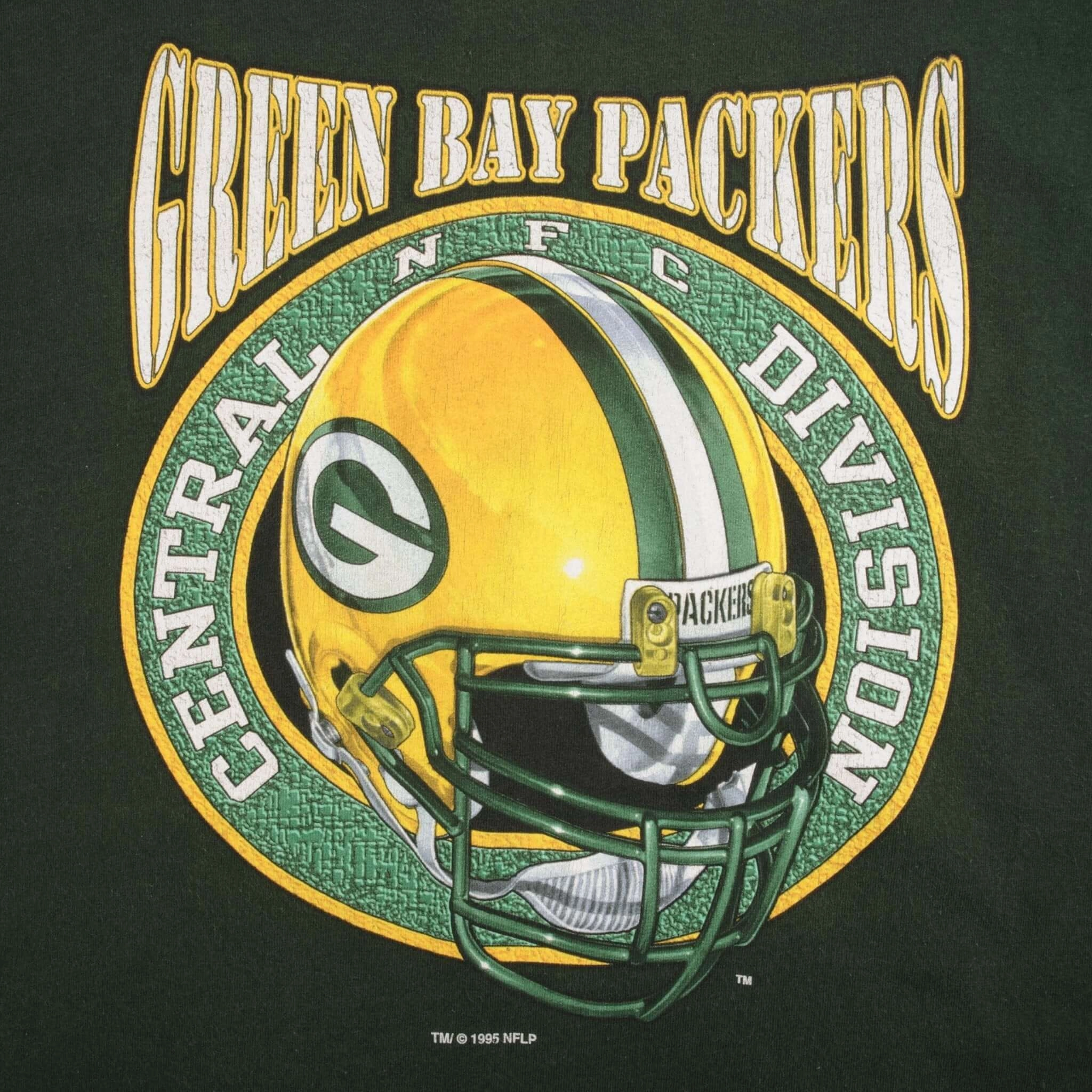 VINTAGE NFL GREEN BAY PACKERS 1995 TEE SHIRT SIZE LARGE MADE IN USA