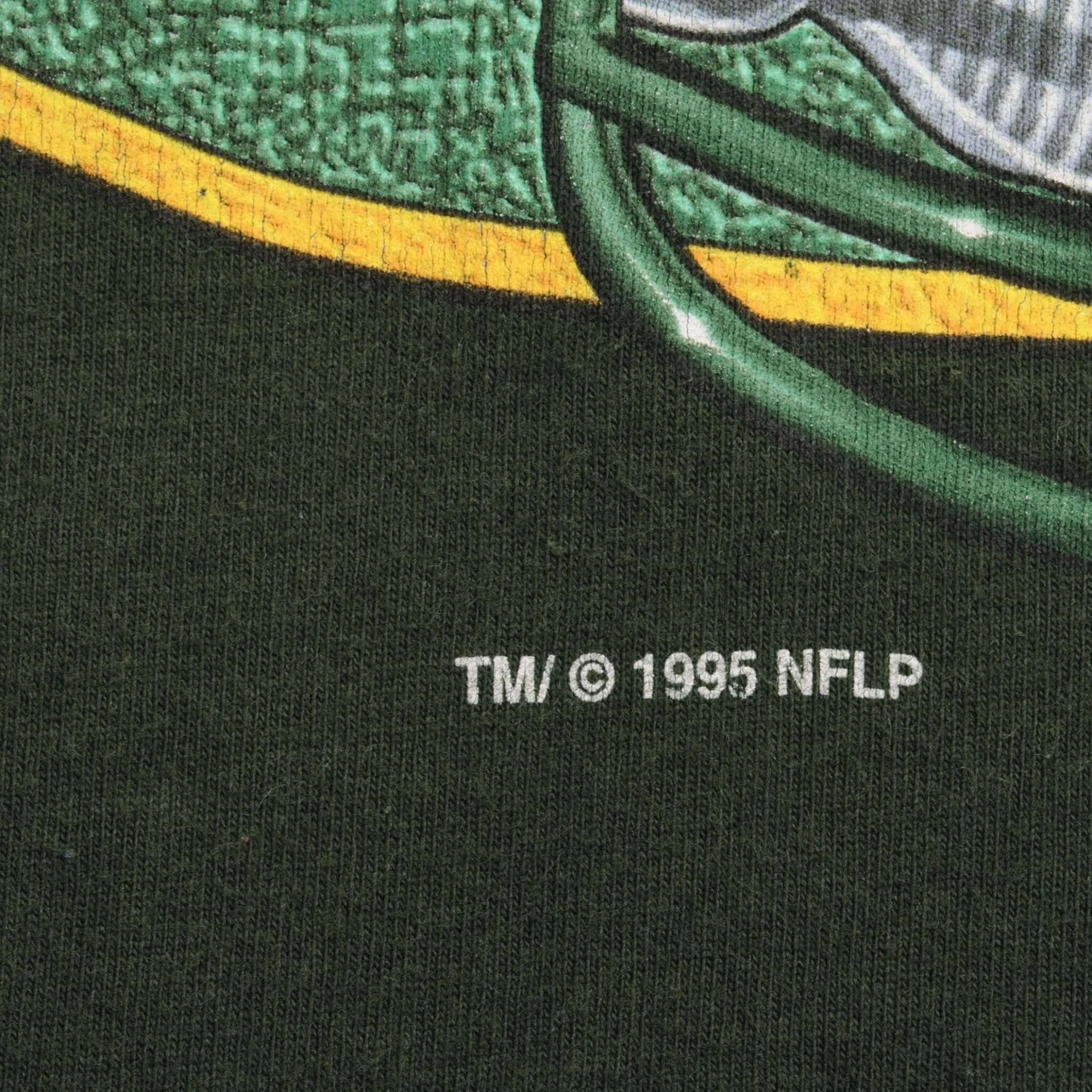 VINTAGE NFL GREEN BAY PACKERS 1995 TEE SHIRT SIZE LARGE MADE IN USA