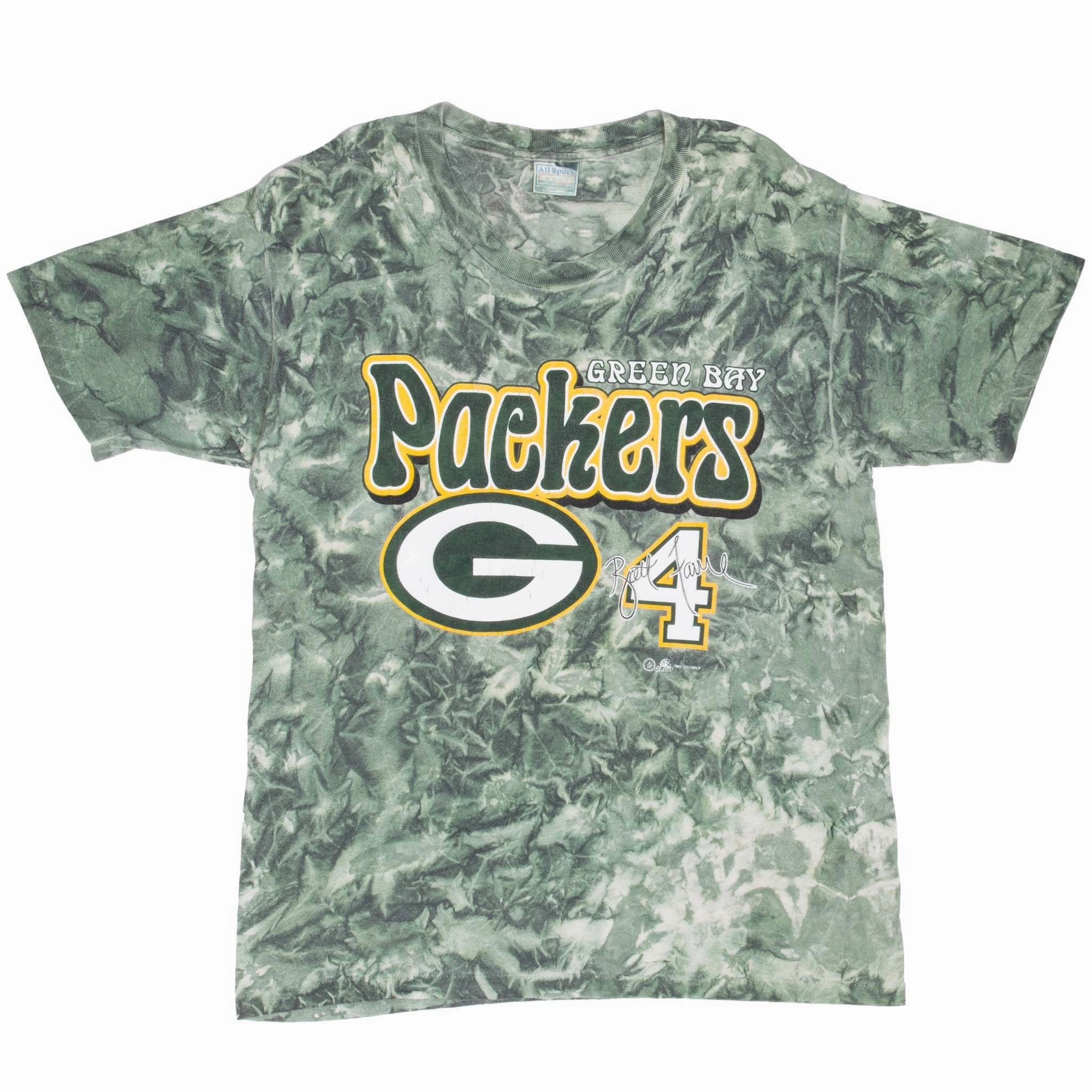 VINTAGE NFL GREEN BAY PACKERS 2000 TIE DYE TEE SHIRT LARGE