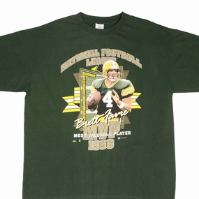VINTAGE NFL GREEN BAY PACKERS BRETT FAVRE MPV 1996 TEE SHIRT SIZE XL