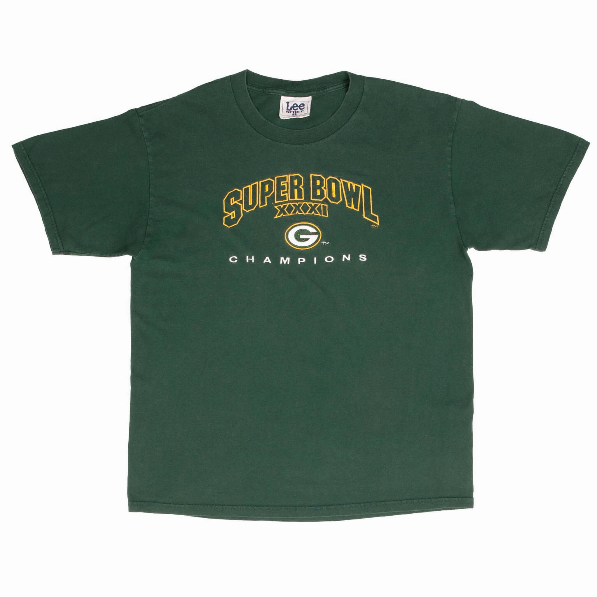 VINTAGE NFL GREEN BAY PACKERS SUPER BOWL CHAMPIONS 1997 TEE SHIRT LARGE MADE USA