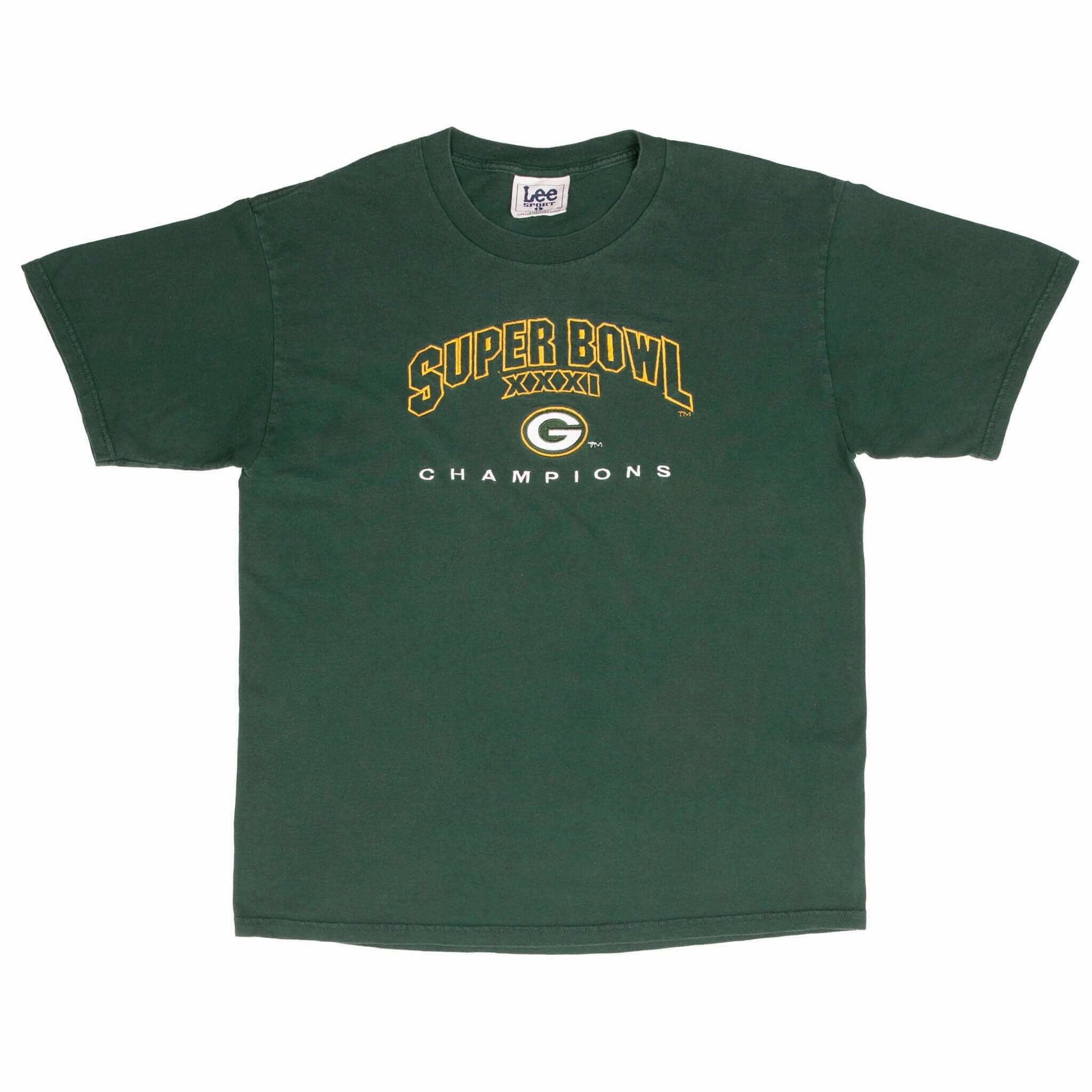 VINTAGE NFL GREEN BAY PACKERS SUPER BOWL CHAMPIONS 1997 TEE SHIRT LARGE MADE USA