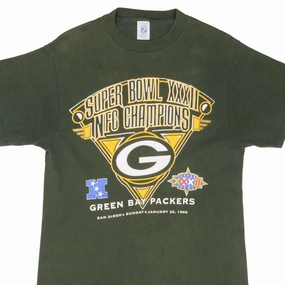 VINTAGE NFL GREEN BAY PACKERS SUPER BOWL XXXII 1998 TEE SHIRT SIZE MEDIUM